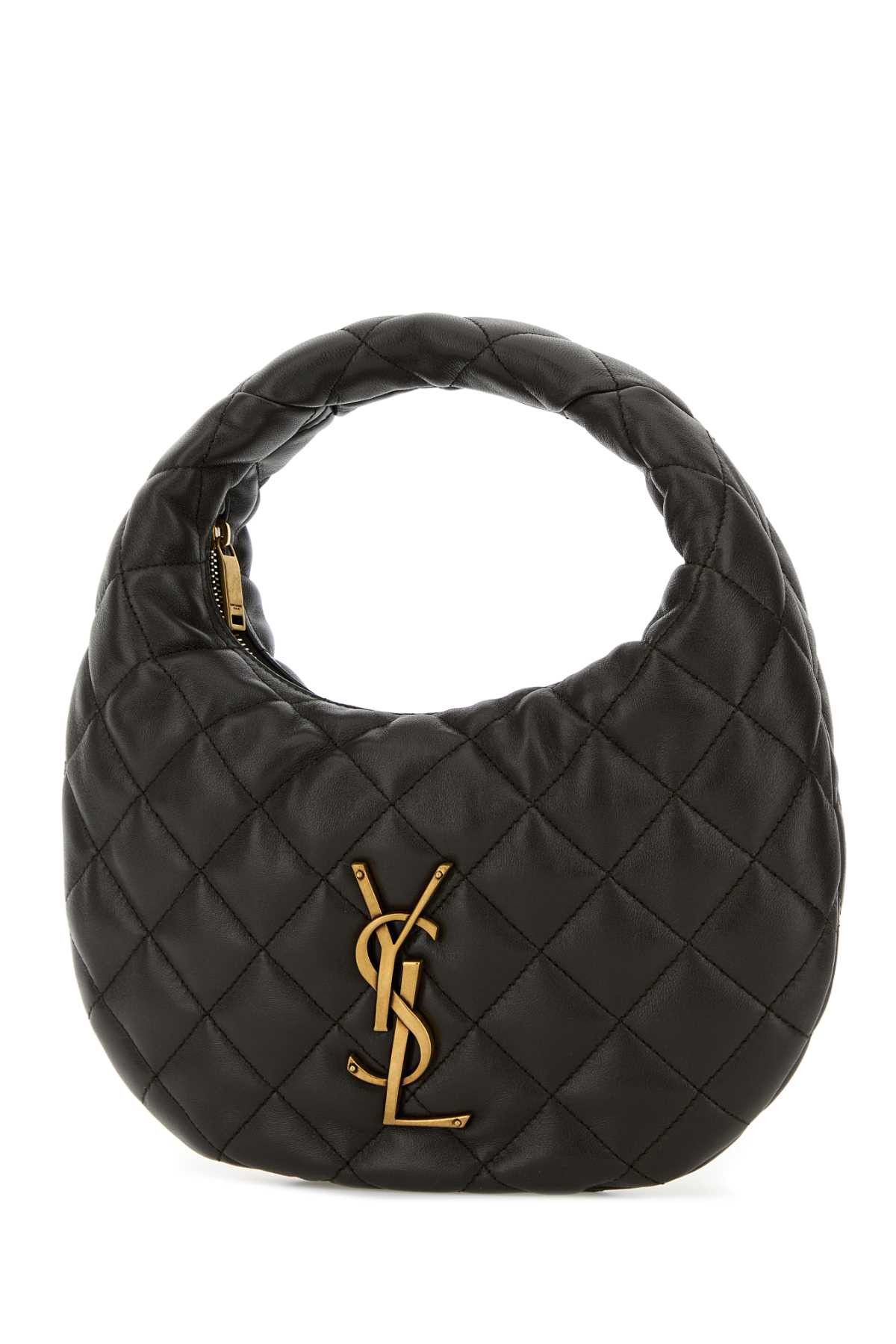 Saint Laurent Paris Charcoal Nappa Leather Icarino Shoulder Bag Size ONE SIZE - 2 Thumbnail