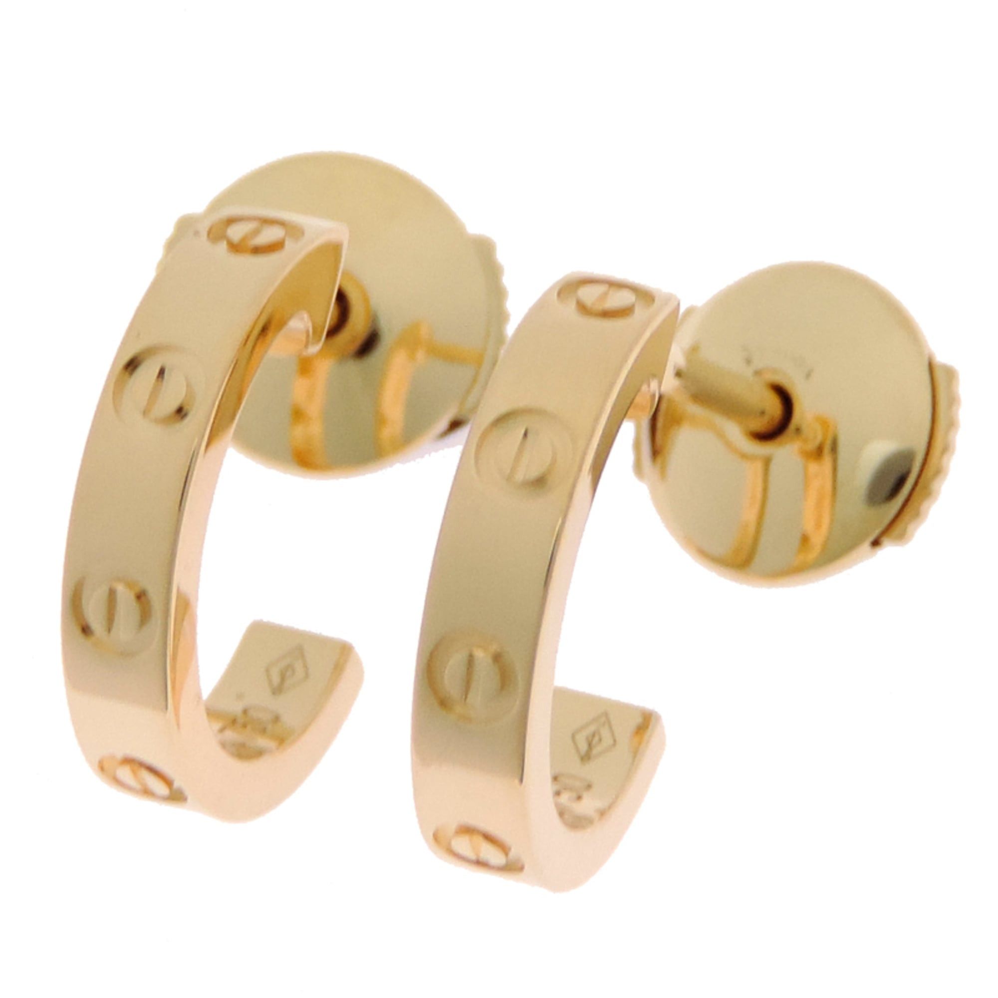 Cartier Cartier Love Hoop Small Model Earrings (B8028800), purchased in 2025, for both men and women, 750 Yellow Gold. Size ONE SIZE - 2 Thumbnail