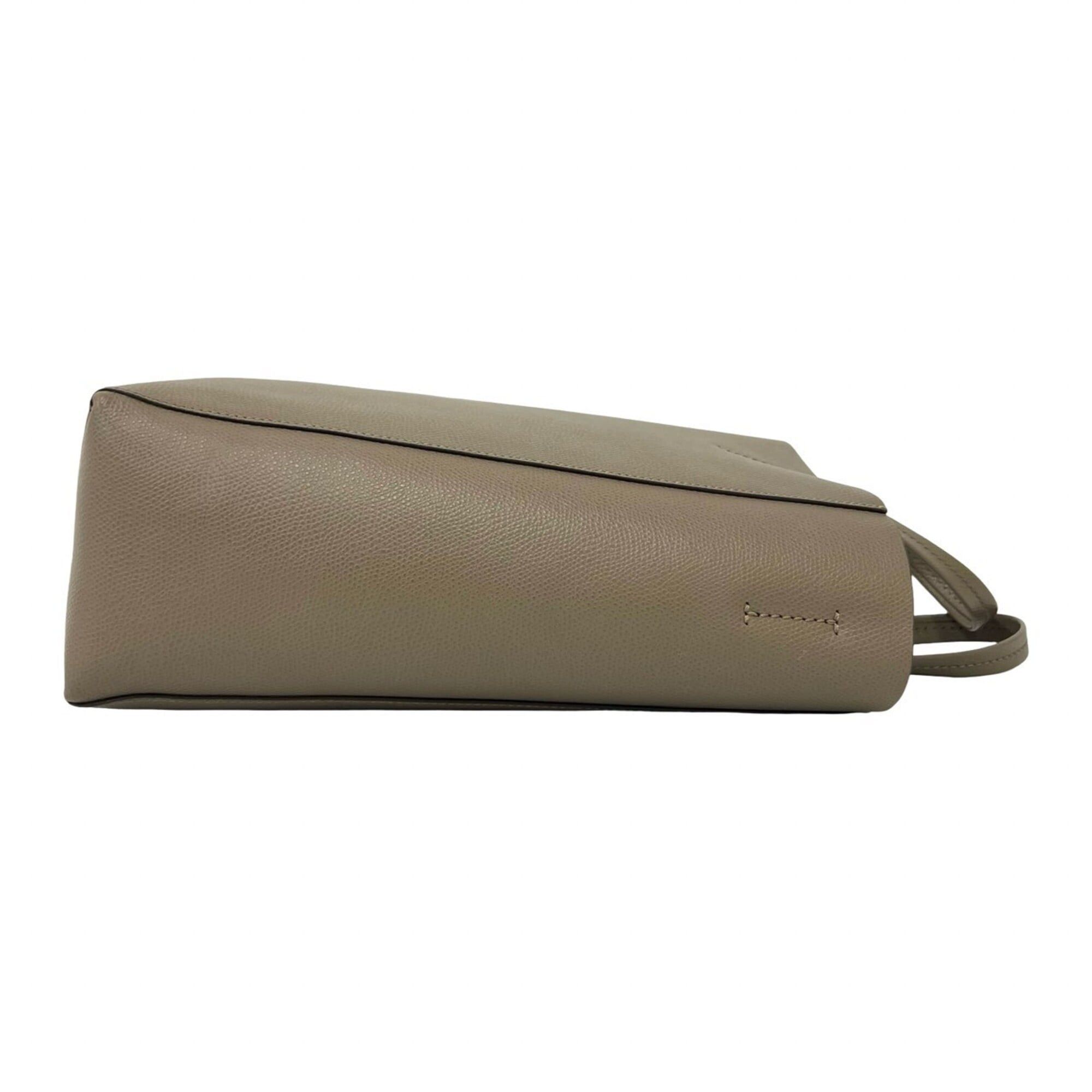 Celine CELINE Vertical Cabas Small Logo Leather 2-way Shoulder Bag/Handbag Beige 93328 Size ONE SIZE - 6 Thumbnail