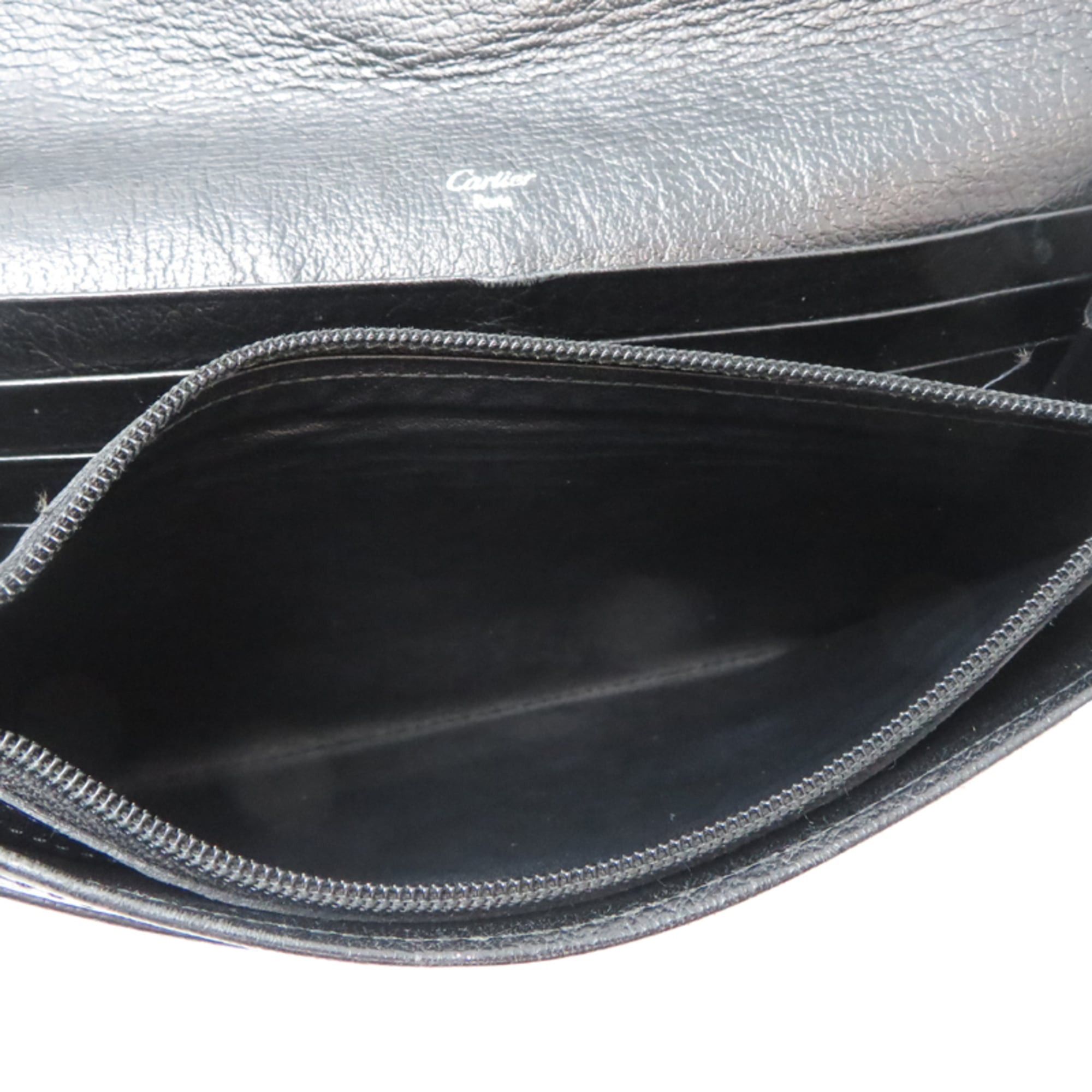 Cartier Cartier Marcello Women's Long Wallet L3001295 Calfskin Black Size ONE SIZE - 6 Thumbnail