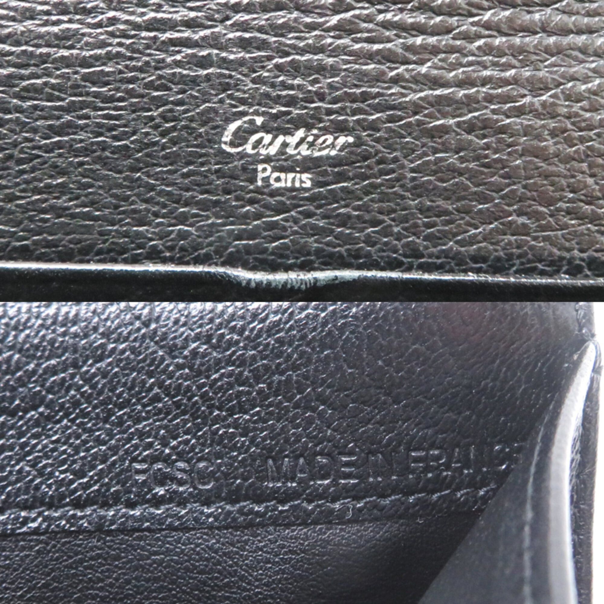 Cartier Cartier Marcello Women's Long Wallet L3001295 Calfskin Black Size ONE SIZE - 7 Thumbnail
