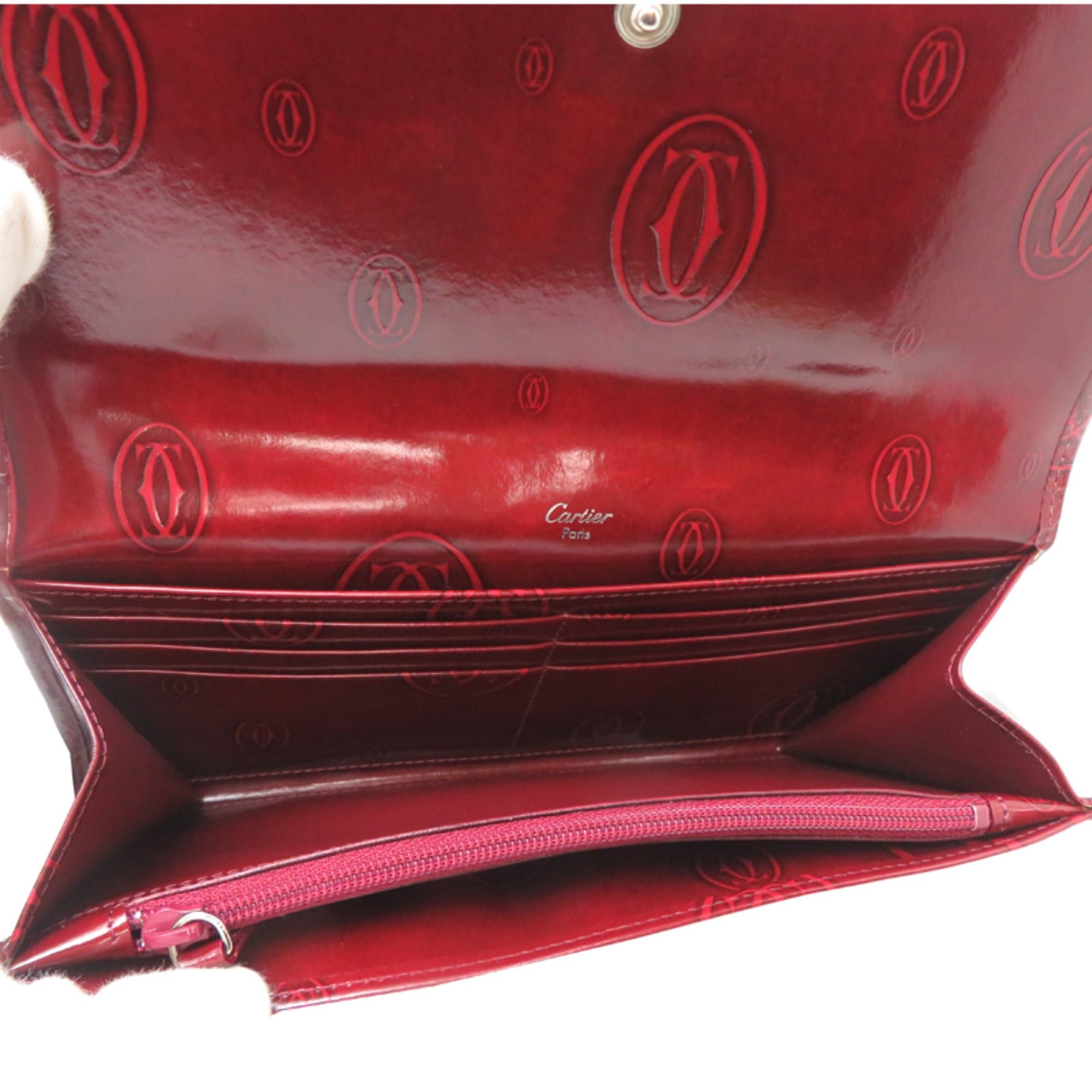 Cartier Cartier Women's Long Wallet L3000722 Enamel Bordeaux (Red) Size ONE SIZE - 6 Thumbnail