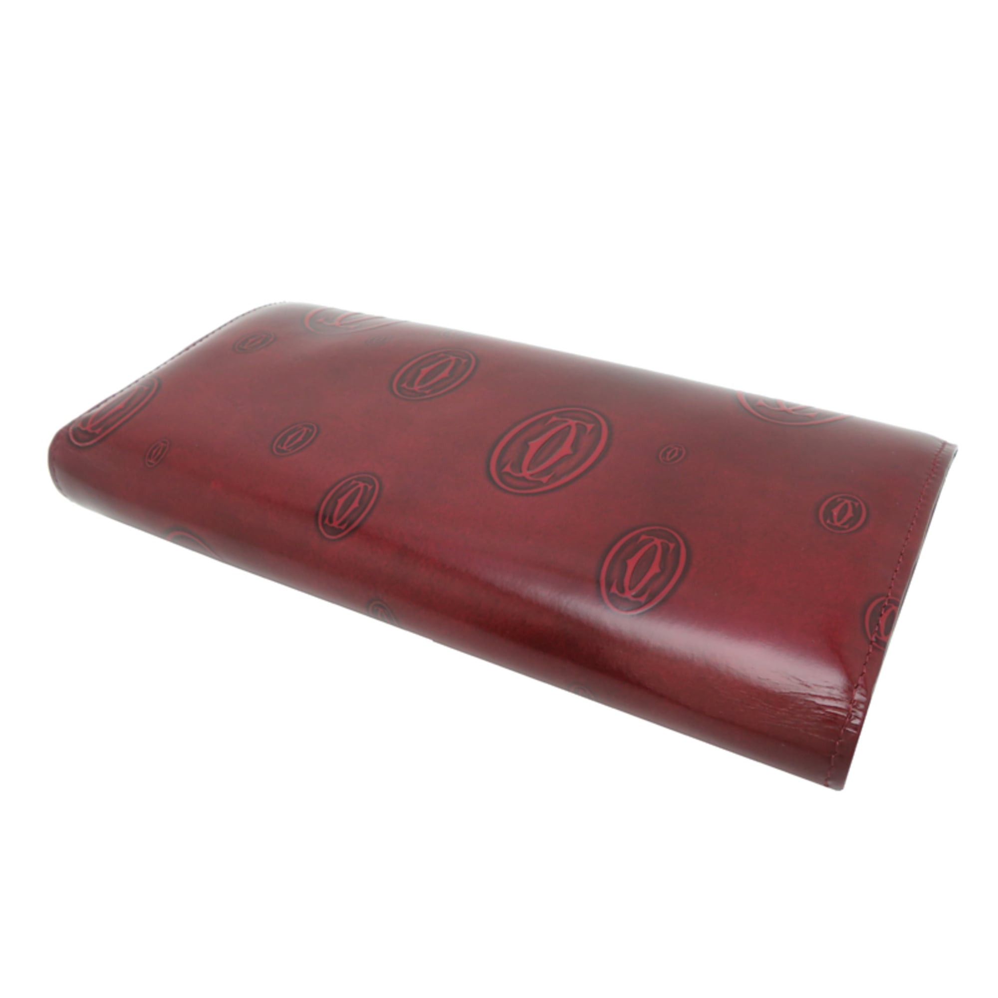 Cartier Cartier Women's Long Wallet L3000722 Enamel Bordeaux (Red) Size ONE SIZE - 4 Thumbnail
