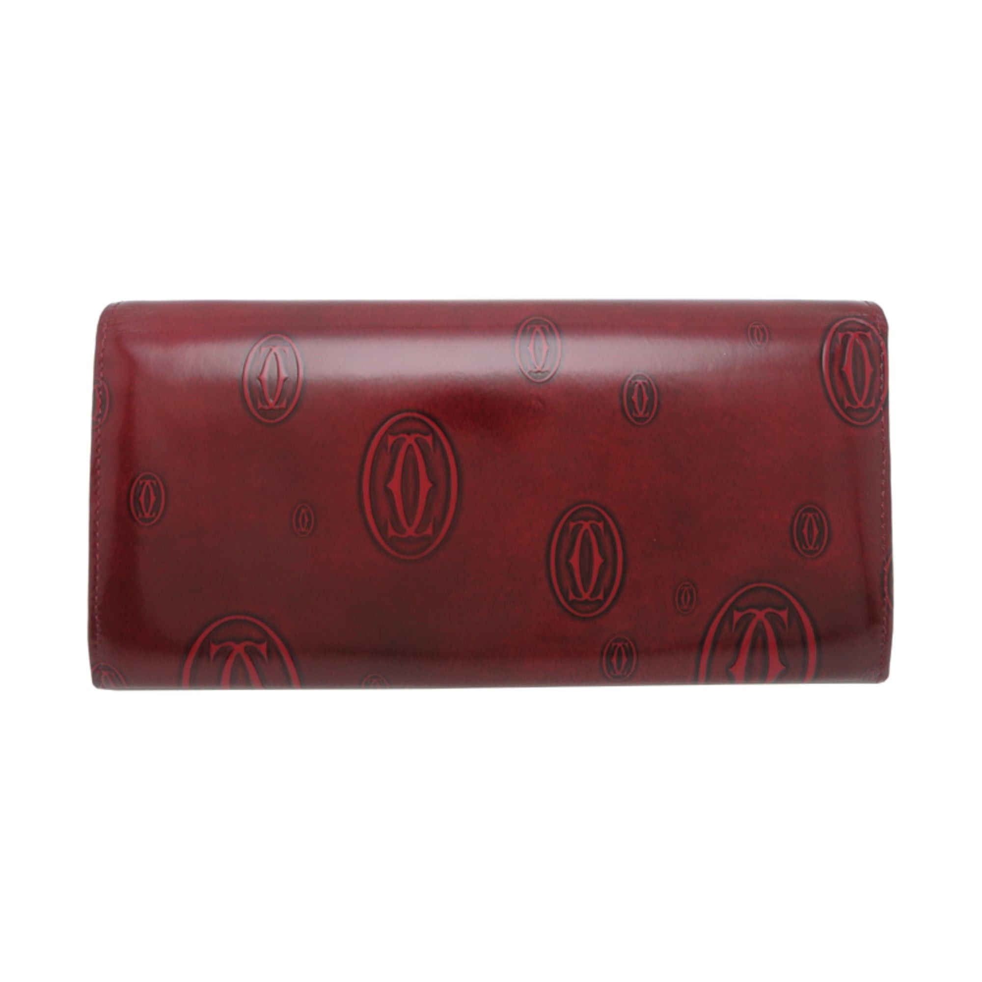 Cartier Cartier Women's Long Wallet L3000722 Enamel Bordeaux (Red) Size ONE SIZE - 2 Thumbnail