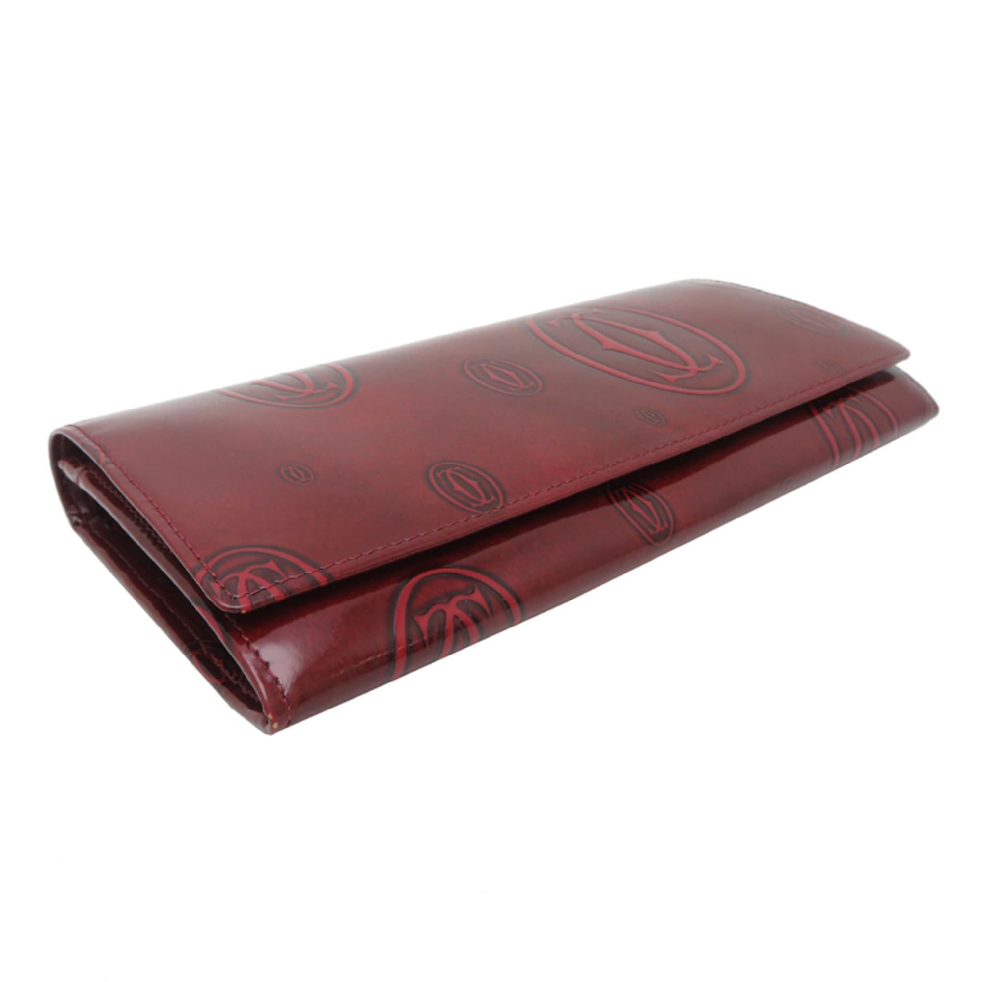 Cartier Cartier Women's Long Wallet L3000722 Enamel Bordeaux (Red) Size ONE SIZE - 3 Thumbnail