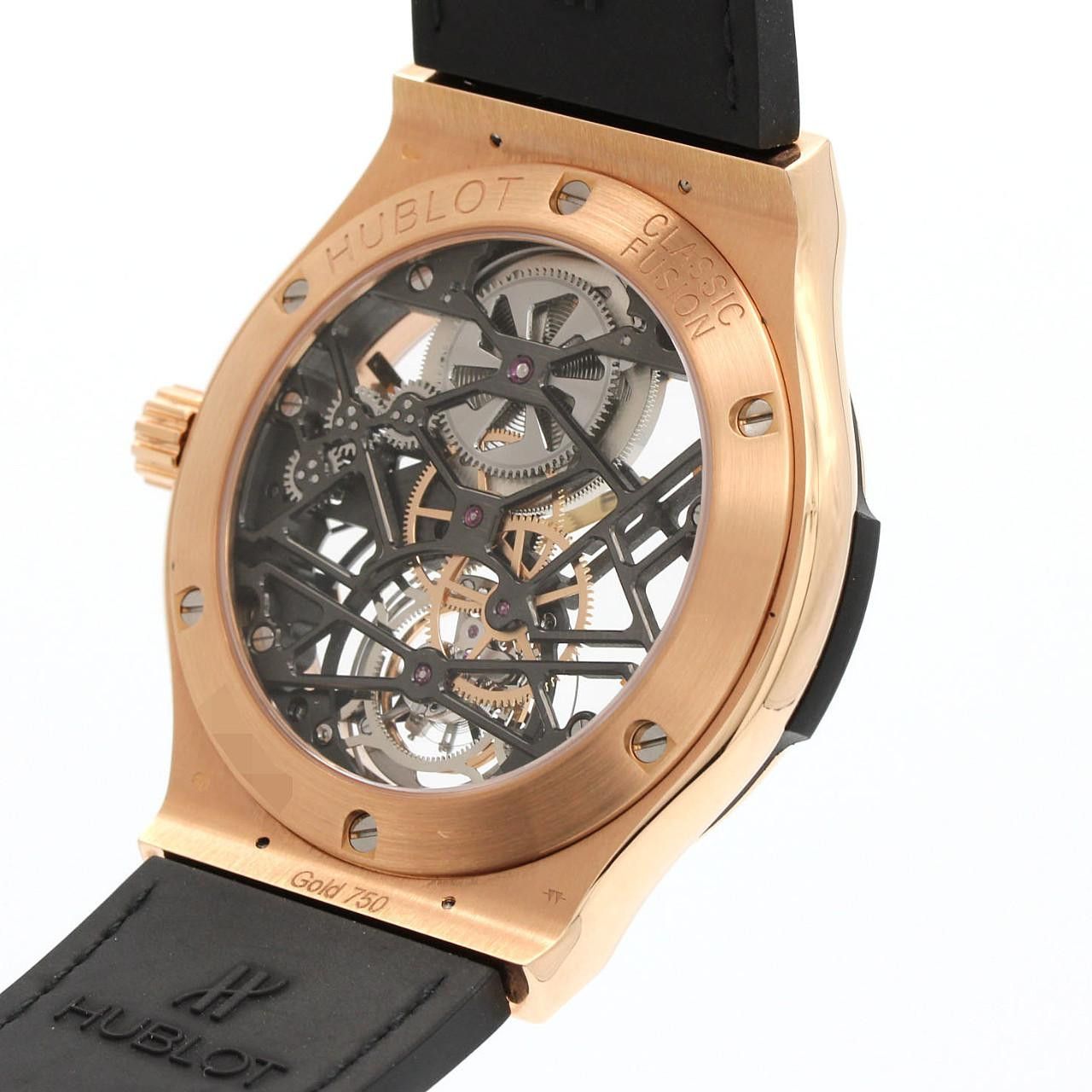 Hublot Hublot Hublot Classic Fusion Skeleton Tourbillon Pink Gold Precious Metal Other 505.OX.0180.LR.0904 DUTY FREE for USA Size ONE SIZE - 4 Thumbnail