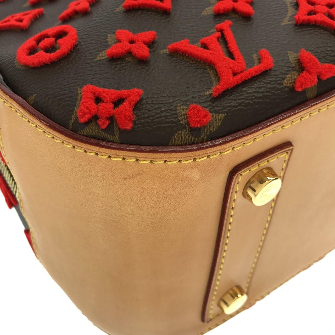 Louis Vuitton Louis Vuitton Louis Vuitton Monogram Veau Velours Bag Textile Handbag M40922 DUTY FREE for USA Size ONE SIZE - 3 Thumbnail