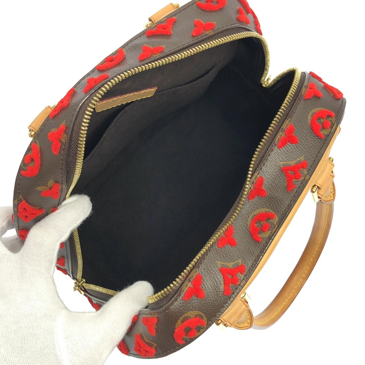 Louis Vuitton Louis Vuitton Louis Vuitton Monogram Veau Velours Bag Textile Handbag M40922 DUTY FREE for USA Size ONE SIZE - 7 Thumbnail
