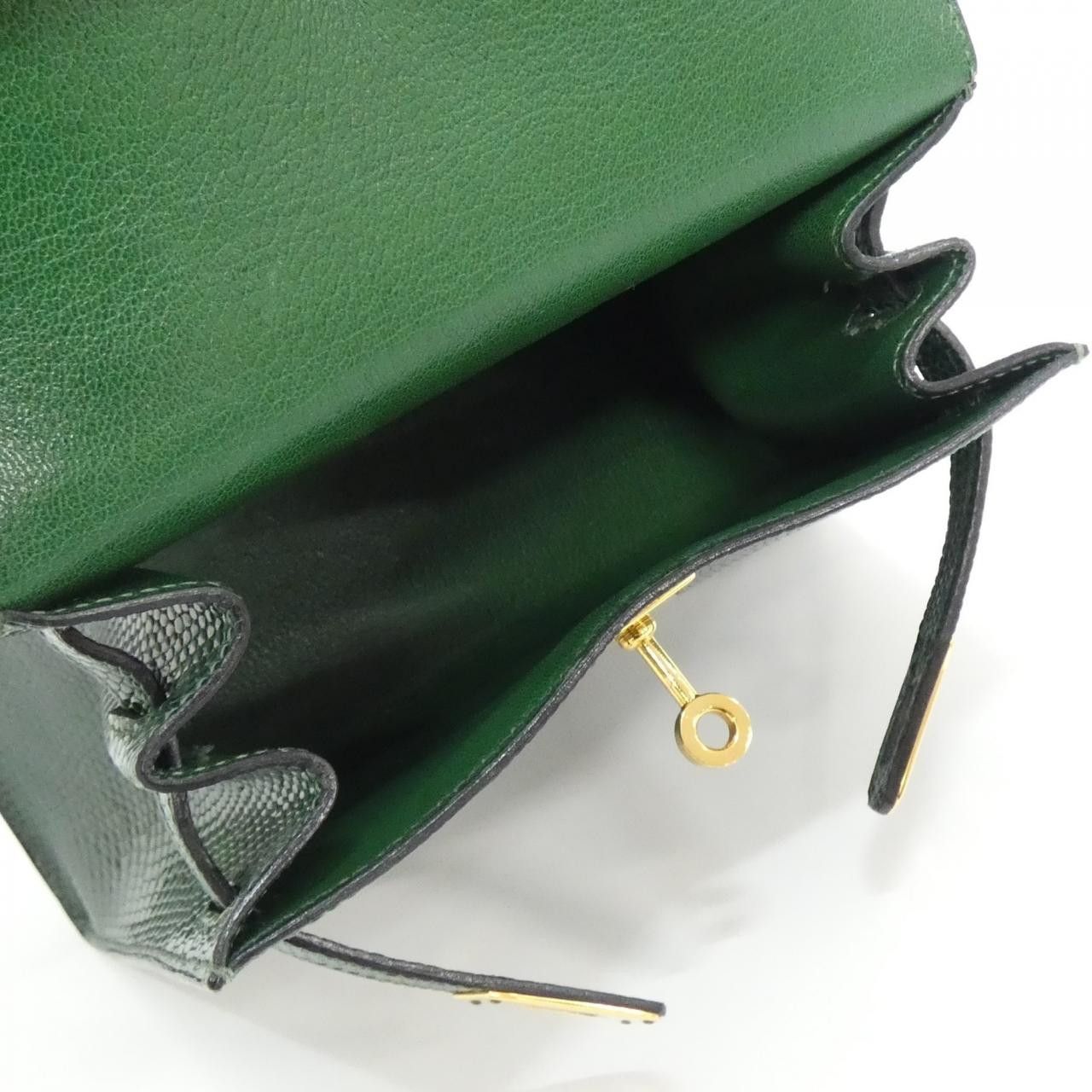 Hermes Hermes Hermes Mini Kelly Lizard Leather Handbag Stamp Y DUTY FREE for USA Size ONE SIZE - 7 Thumbnail