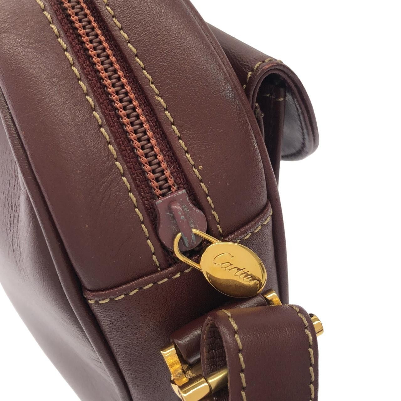 Cartier Cartier Cartier Must de Cartier Leather Shoulder Bag Leather Shoulder Bag L1000004 DUTY FREE for USA Size ONE SIZE - 4 Thumbnail