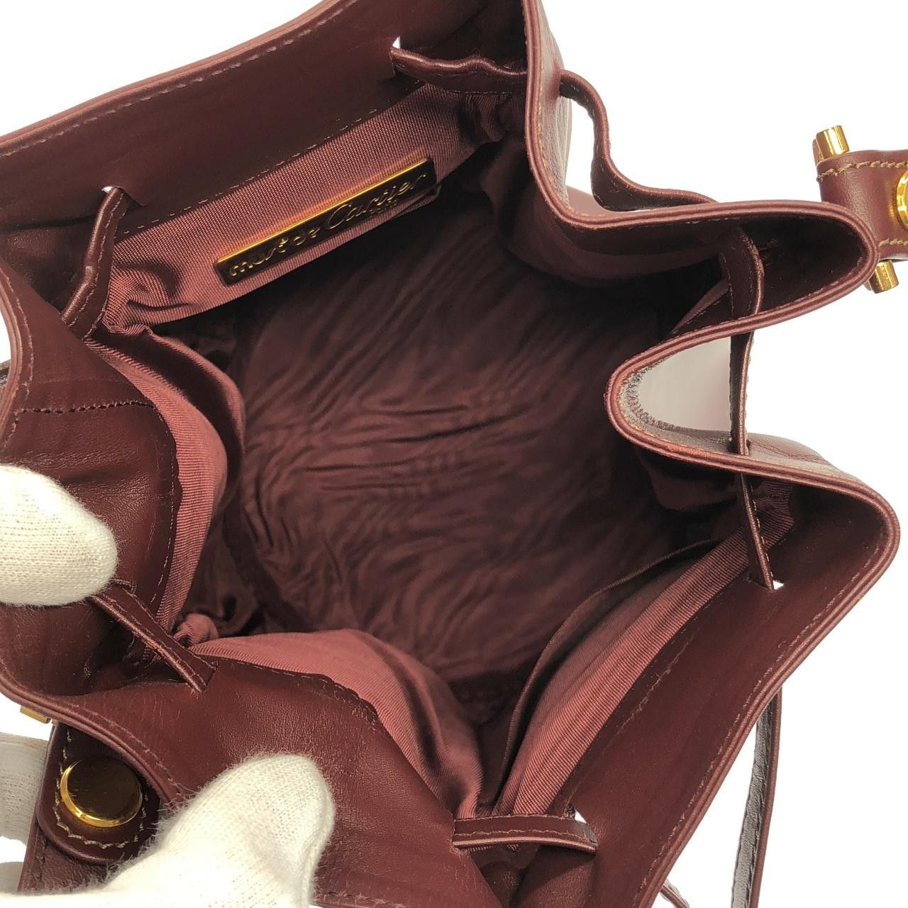 Cartier Cartier Cartier Must de Cartier Leather Shoulder Bag Leather Shoulder Bag DUTY FREE for USA Size ONE SIZE - 8 Thumbnail