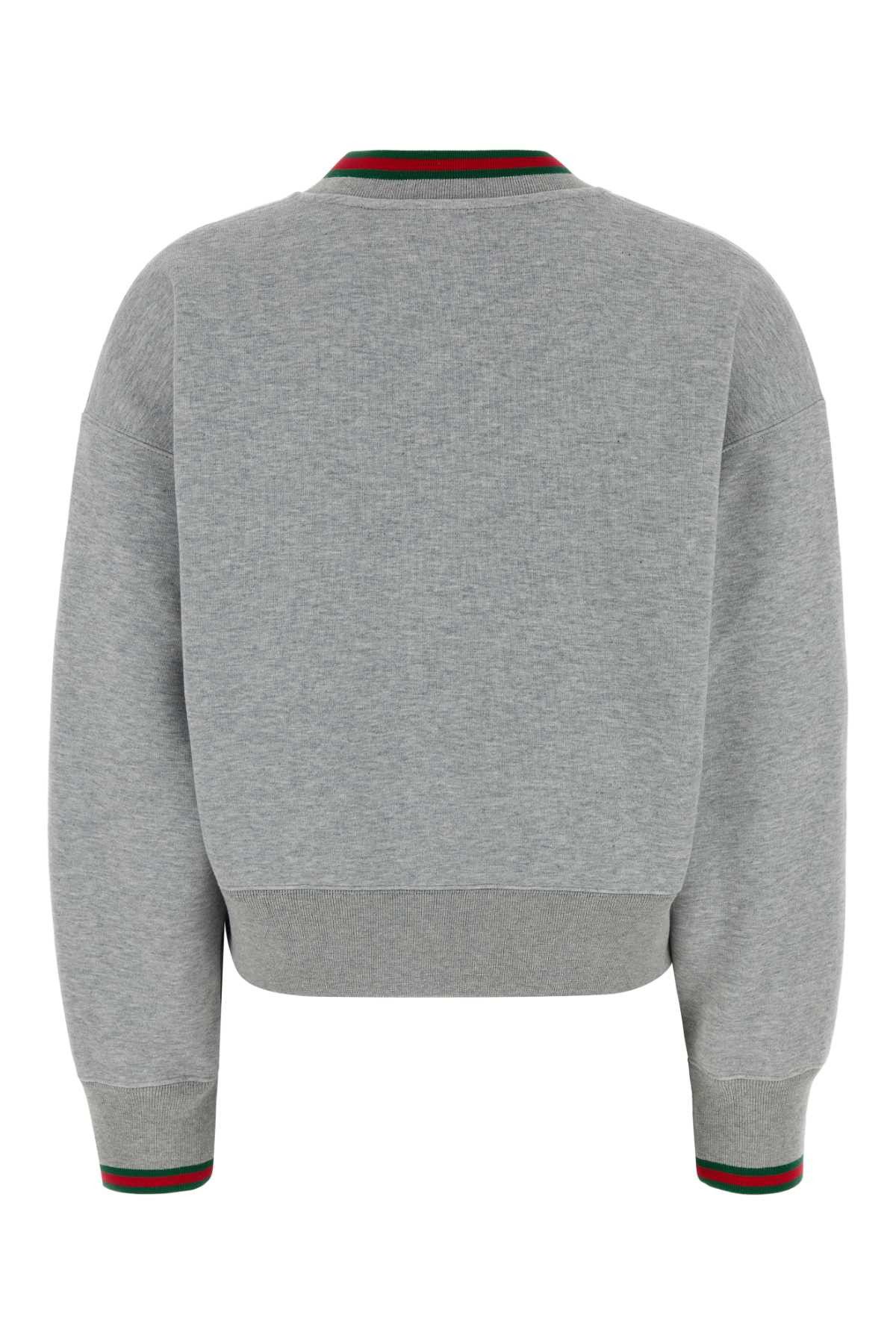 Gucci Grey Cotton Blend Sweatshirt Size M / US 6-8 / IT 42-44 - 2 Thumbnail