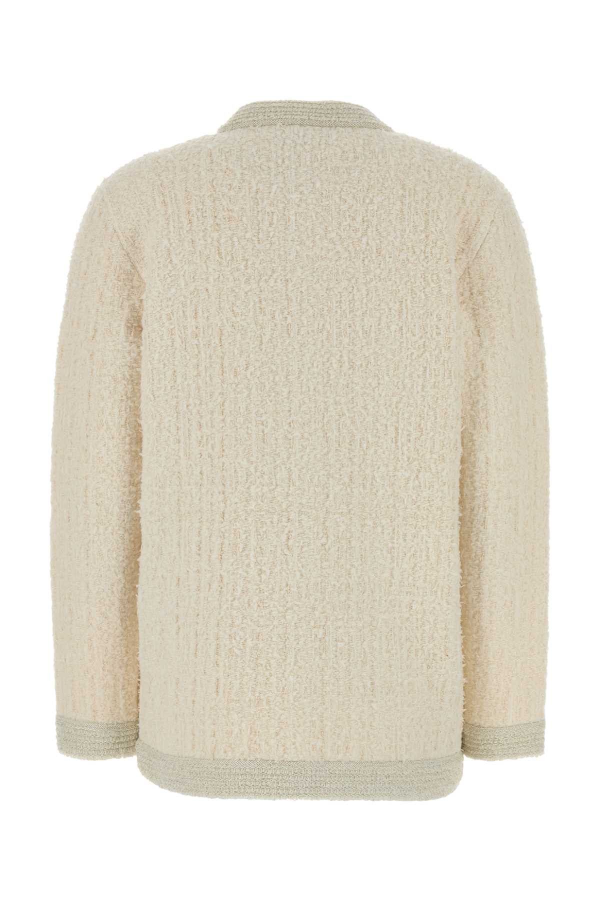 Gucci Ivory Stretch Boucle Cardigan Size S / US 4 / IT 40 - 2 Thumbnail