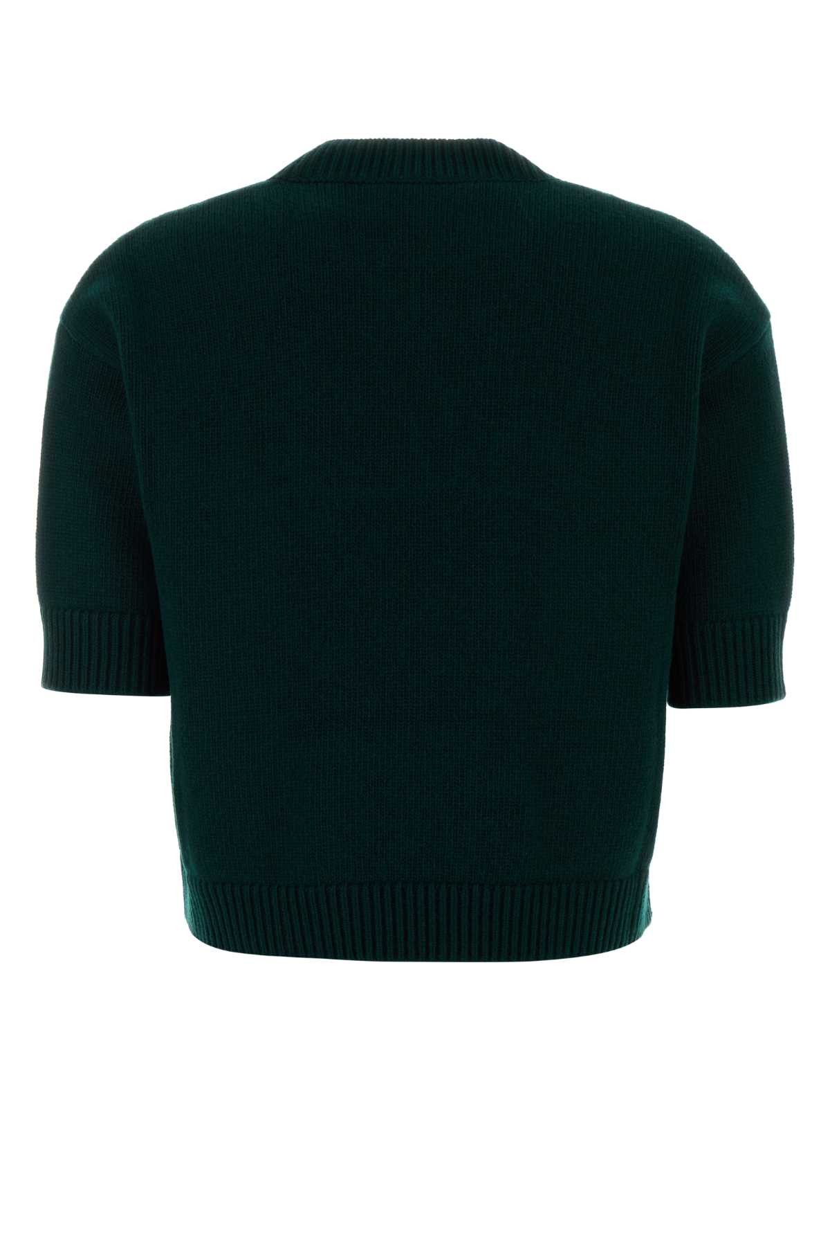Gucci Bottle Green Wool Sweater Size S / US 4 / IT 40 - 2 Thumbnail