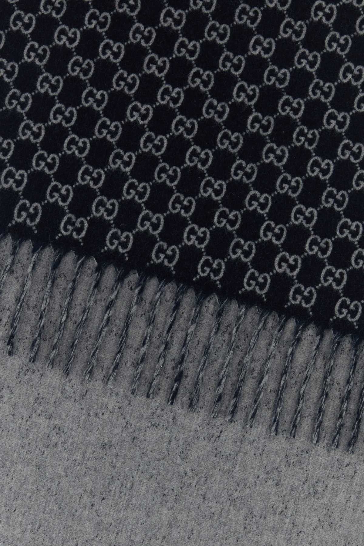 Gucci Embroidered Wool Blend Scarf Size ONE SIZE - 2 Thumbnail