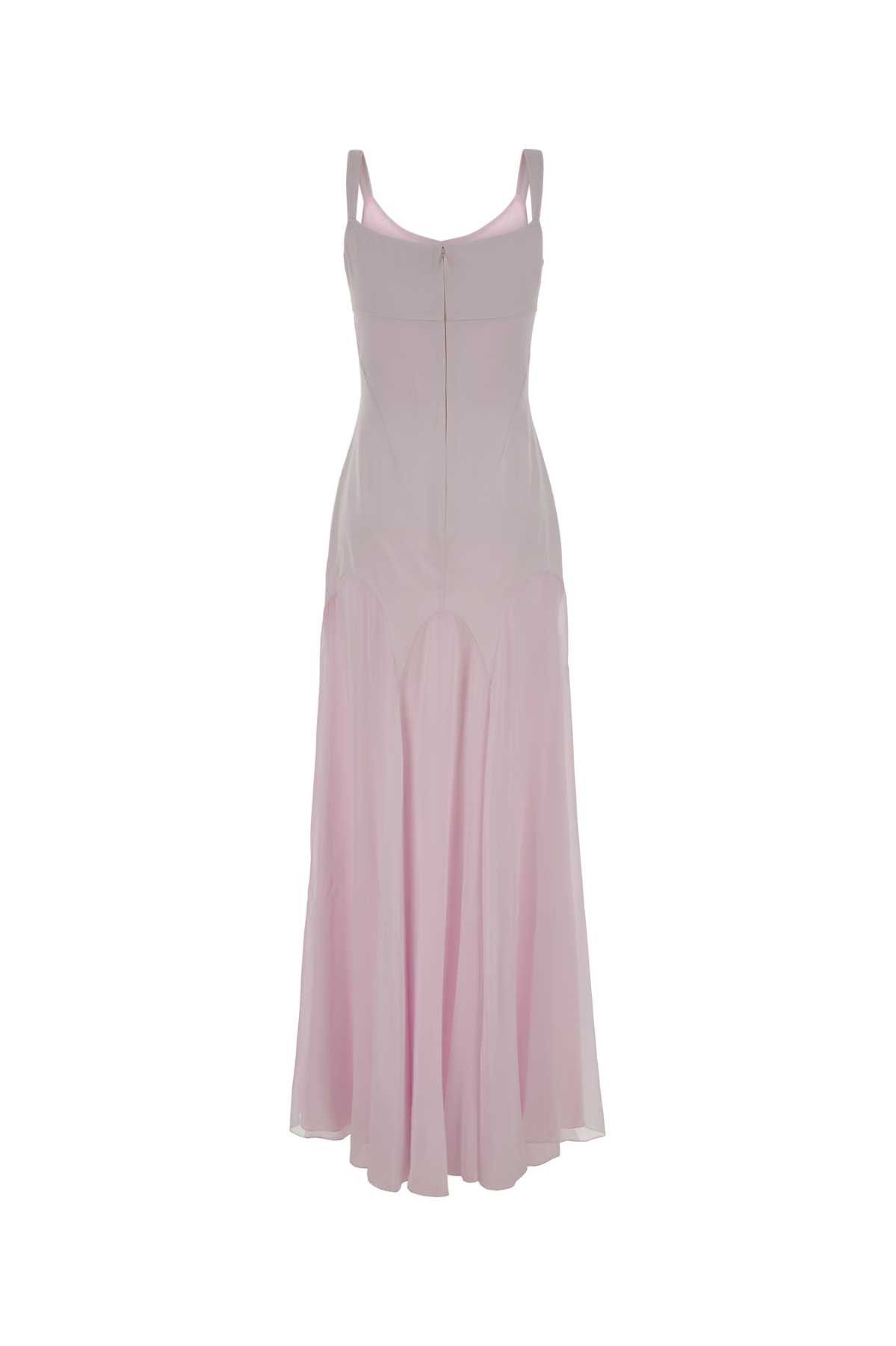 Alexander McQueen Lilac Satin Long Dress Size S / US 4 / IT 40 - 2 Thumbnail