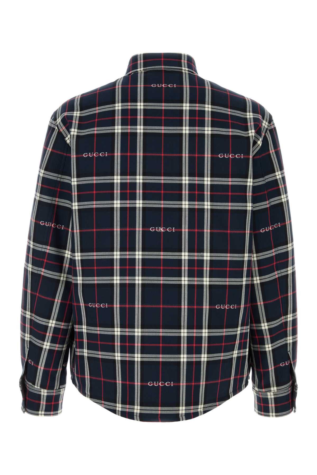 Gucci Embroidered Cotton Shirt Size US M / EU 48-50 / 2 - 2 Thumbnail