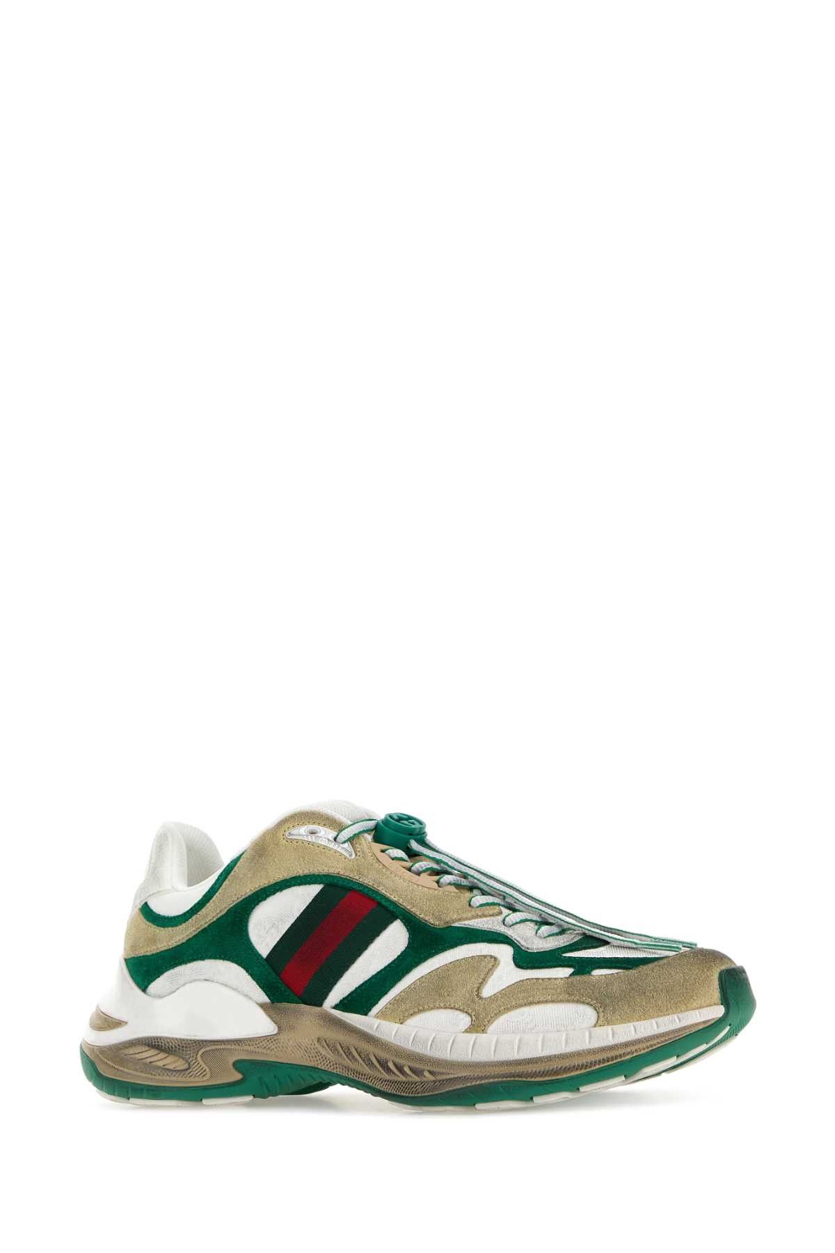 Gucci Multicolor Gg Fabric And Suede Sneakers Size US 11 / EU 44 - 2 Thumbnail