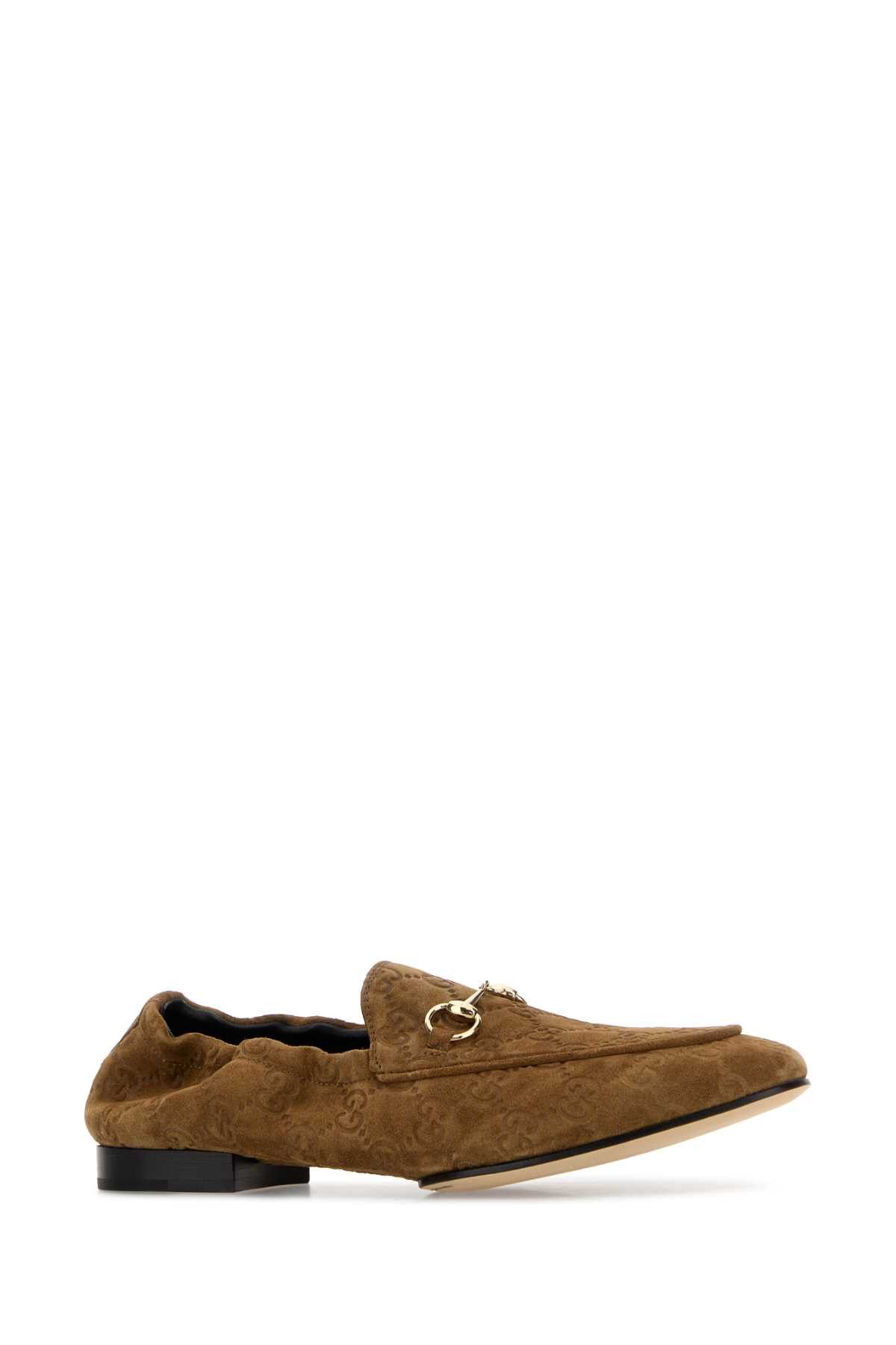 Gucci Camel Suede Loafers Size US 5 / IT 35 - 2 Thumbnail