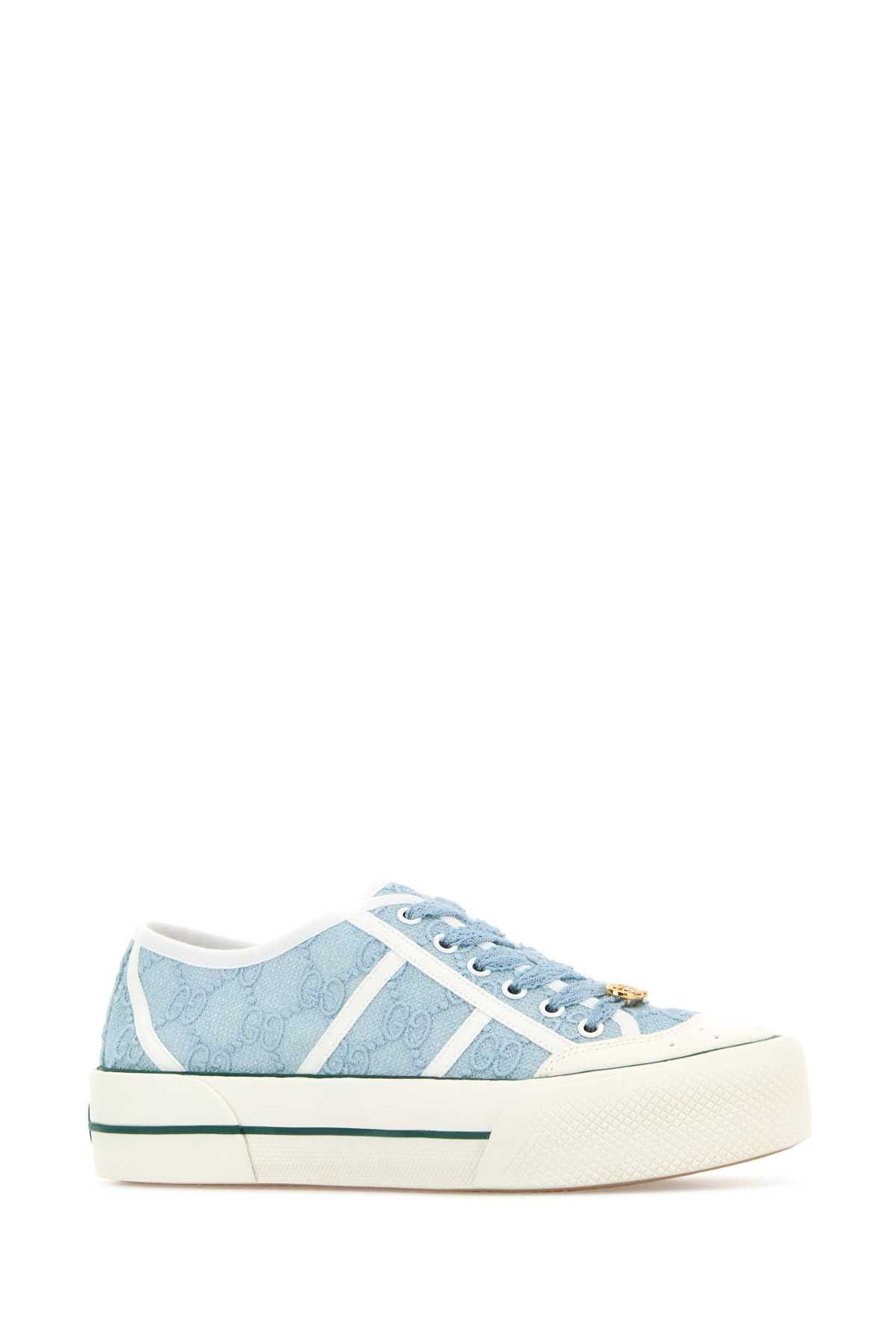 Gucci Light Blue Lace Sneakers Size US 10 / IT 40 - 2 Thumbnail