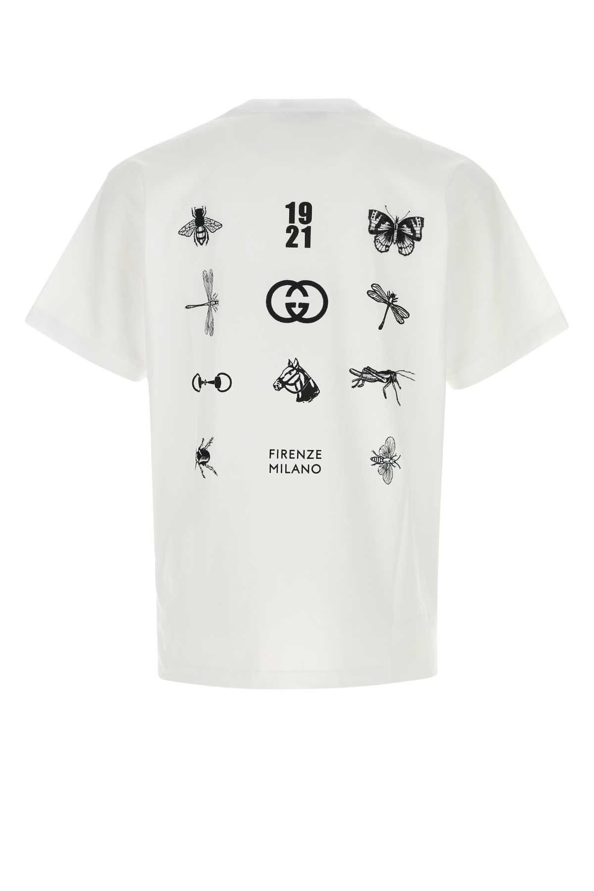 Gucci White Cotton Oversize T-Shirt Size US XS / EU 42 / 0 - 2 Thumbnail