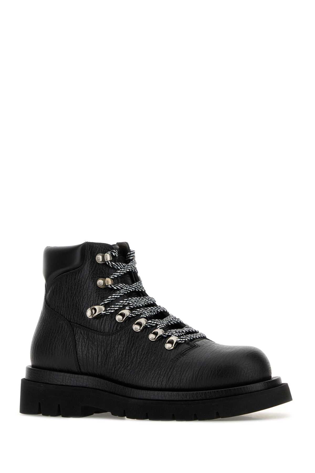Bottega Veneta Black Leather Shark Ankle Boots Size US 9 / EU 42 - 2 Thumbnail