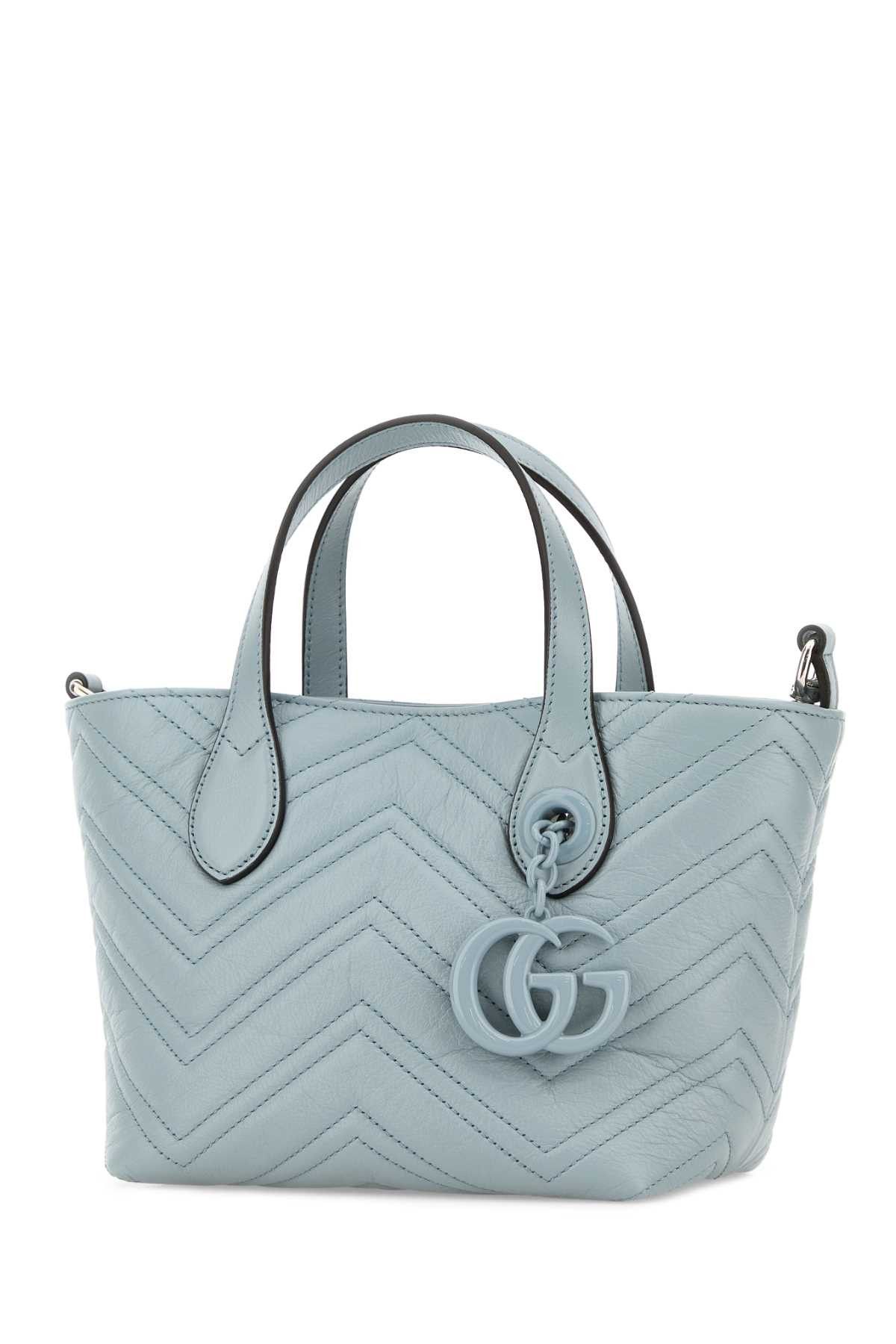 Gucci Pastel Light Blue Leather Small Gg Marmont Handbag Size ONE SIZE - 2 Thumbnail