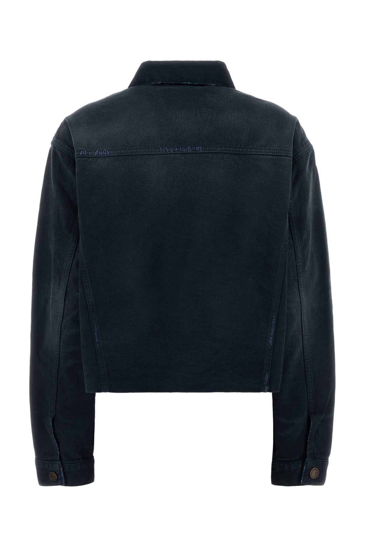 Balenciaga Blue Denim Jacket Size S / US 4 / IT 40 - 2 Thumbnail