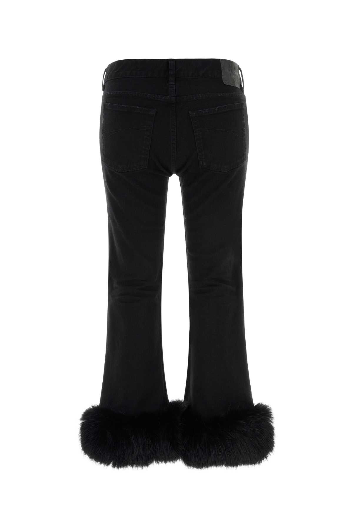 Balenciaga Black Denim Jeans Size 26" / US 2 / IT 38 - 2 Thumbnail