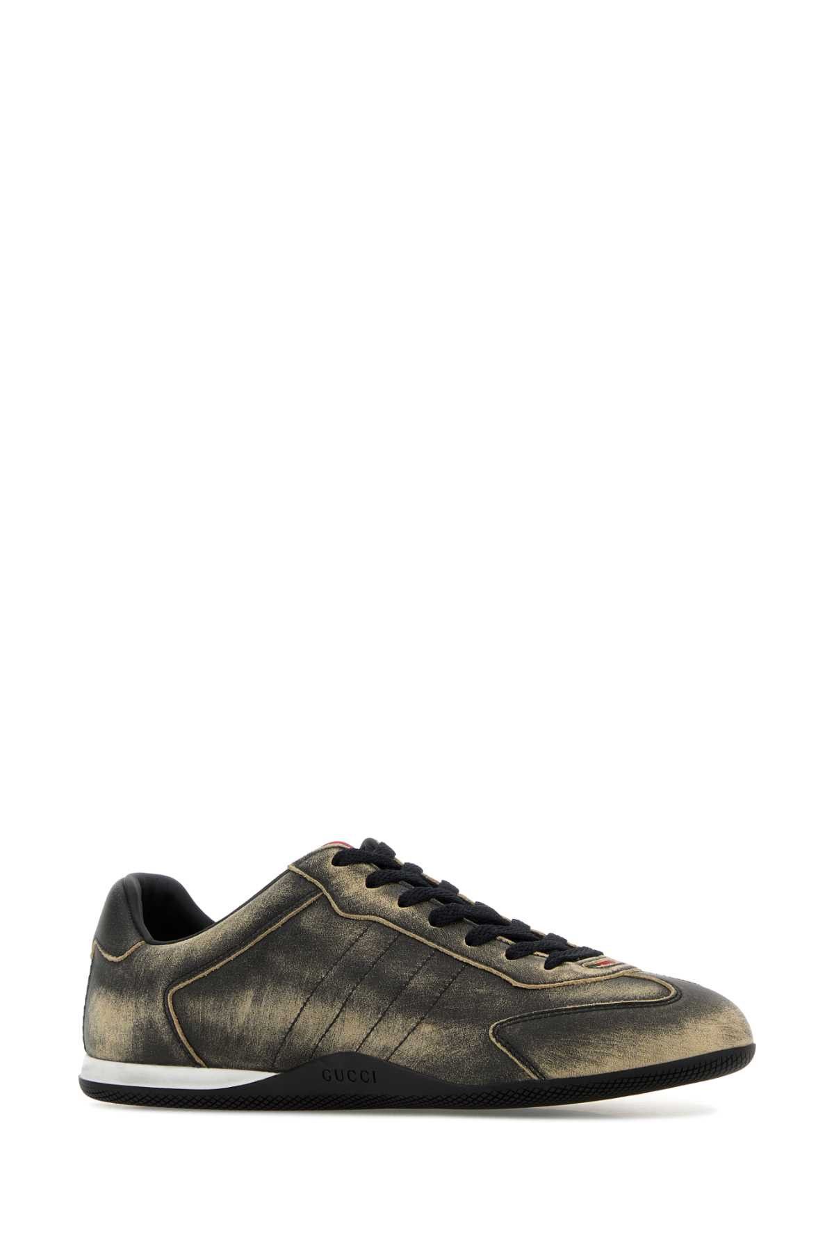 Gucci Black Leather Gucci Shift Sneakers Size US 9 / IT 39 - 2 Thumbnail