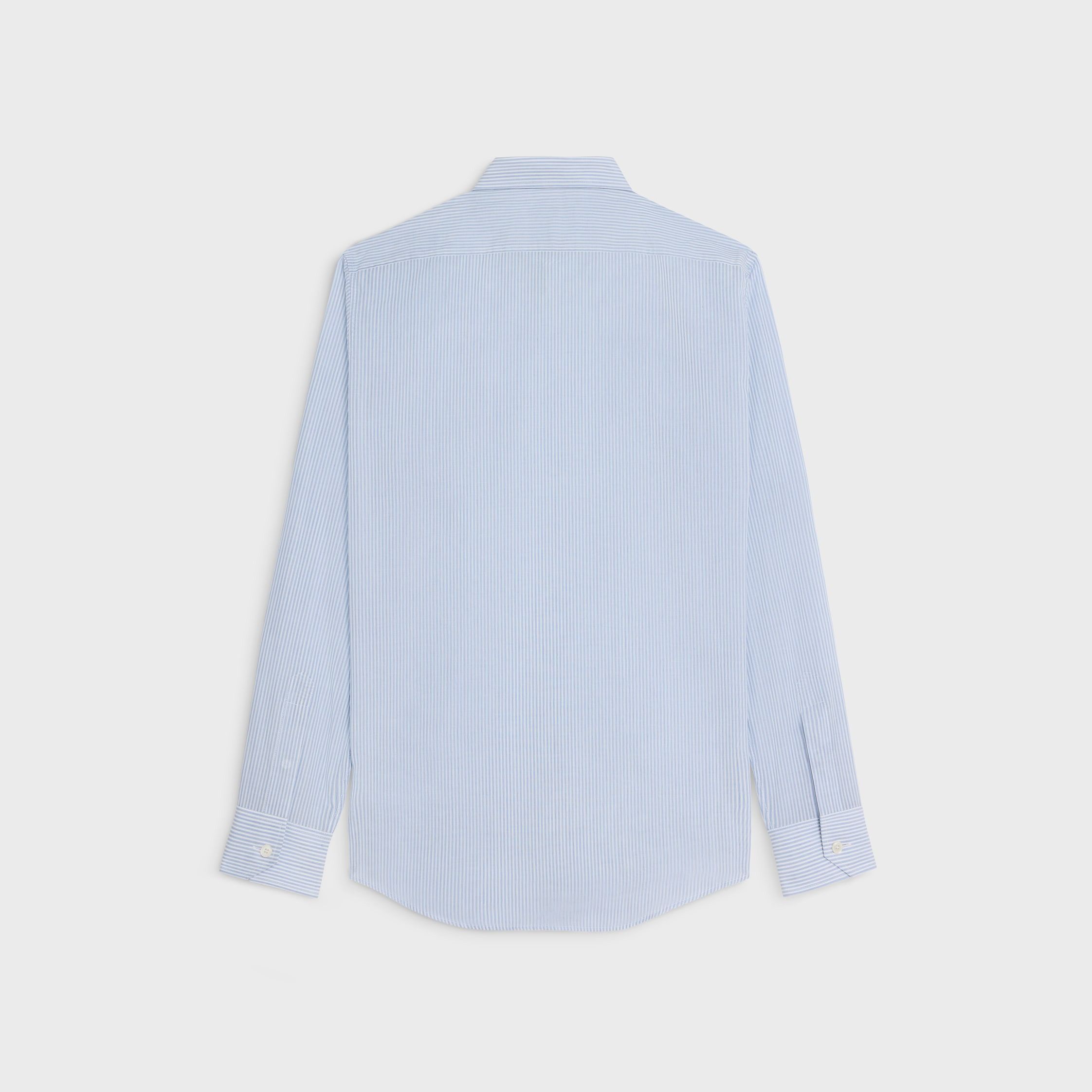 Celine LOOSE SHIRT IN STRIPED COTTON blue Size US L / EU 52-54 / 3 - 2 Thumbnail
