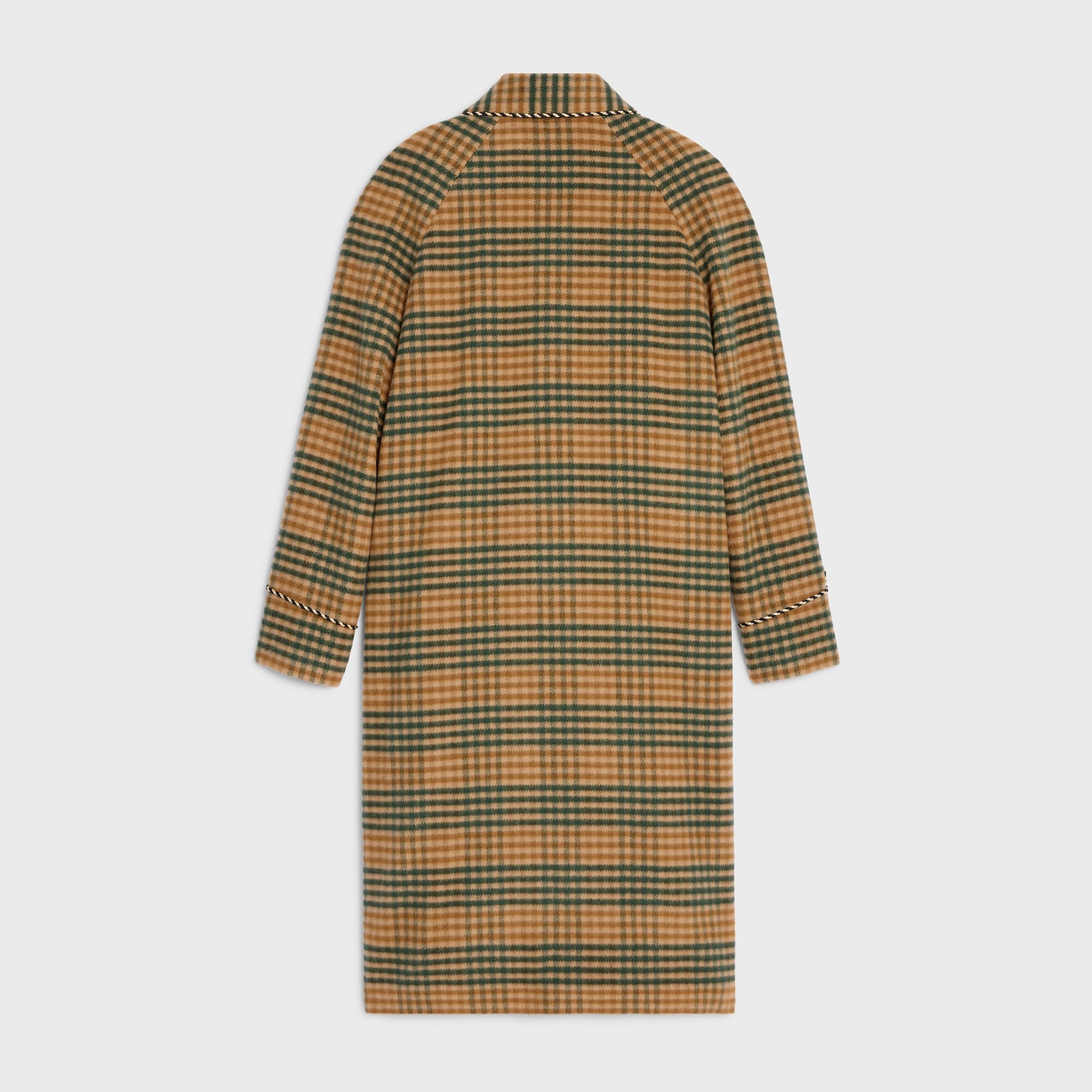 Celine SMOKING COAT IN TARTAN CHECKED WOOL brown/green Size US XXL / EU 58 / 5 - 2 Thumbnail