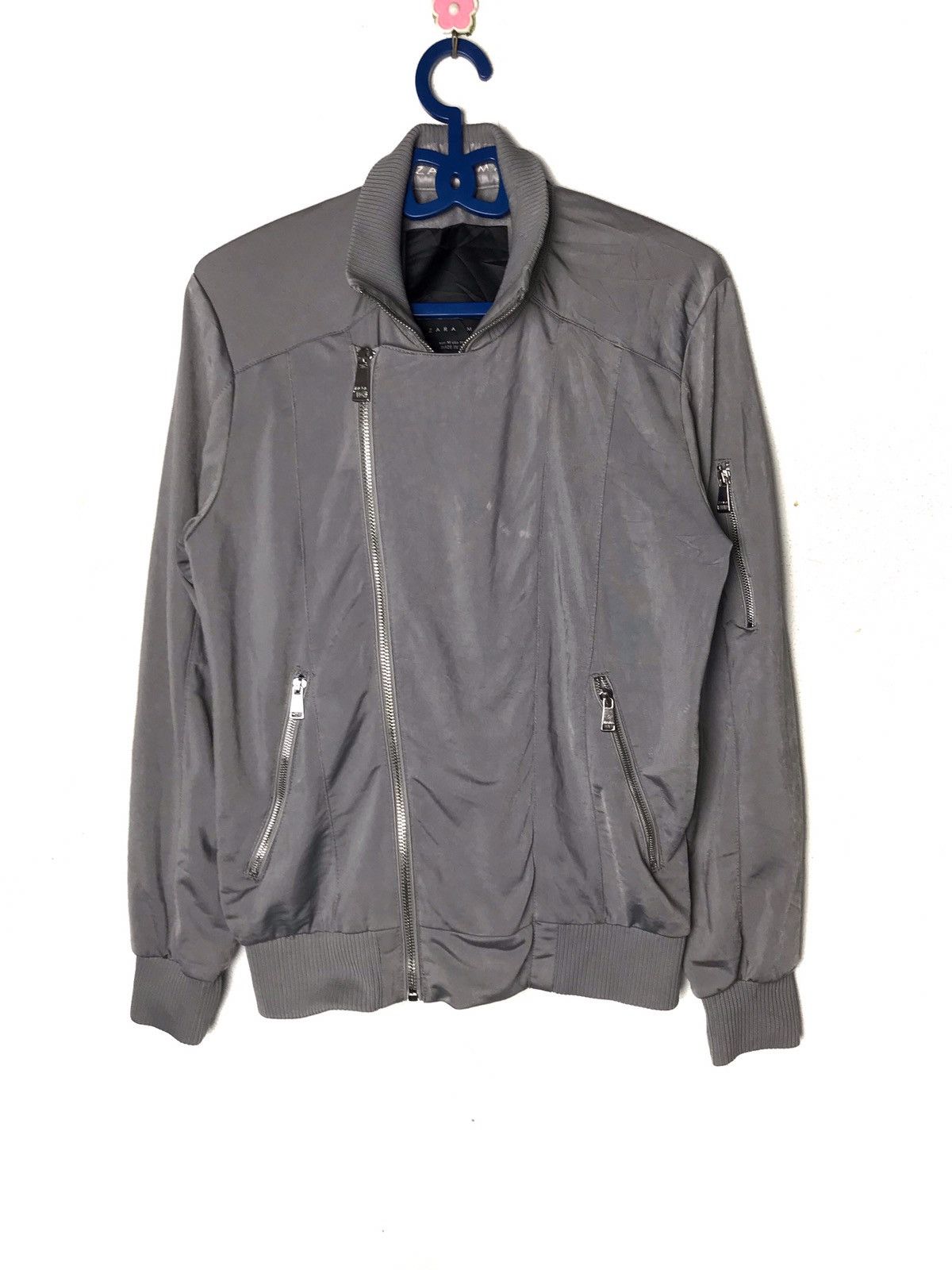 Zara Zara rockers jacket grey color Size US M / EU 48-50 / 2 - 1 Thumbnail