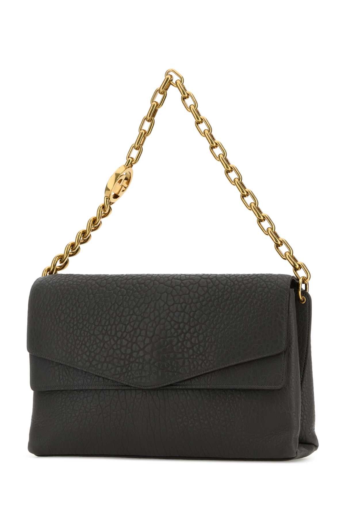 Gucci Dark Grey Leather Large Shoulder Bag Size ONE SIZE - 2 Thumbnail