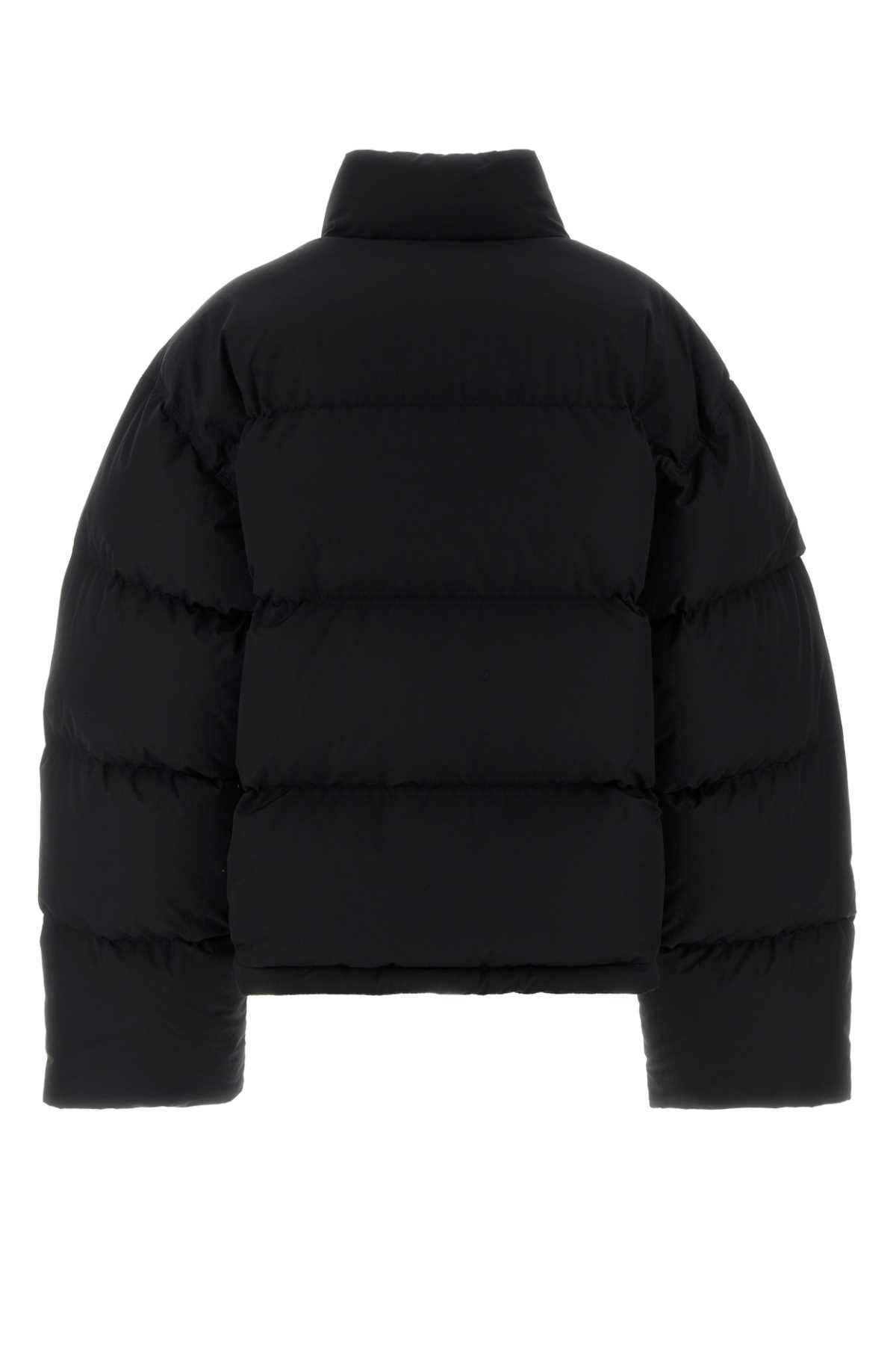 Balenciaga Black Cotton Blend Down Jacket Size S / US 4 / IT 40 - 2 Thumbnail