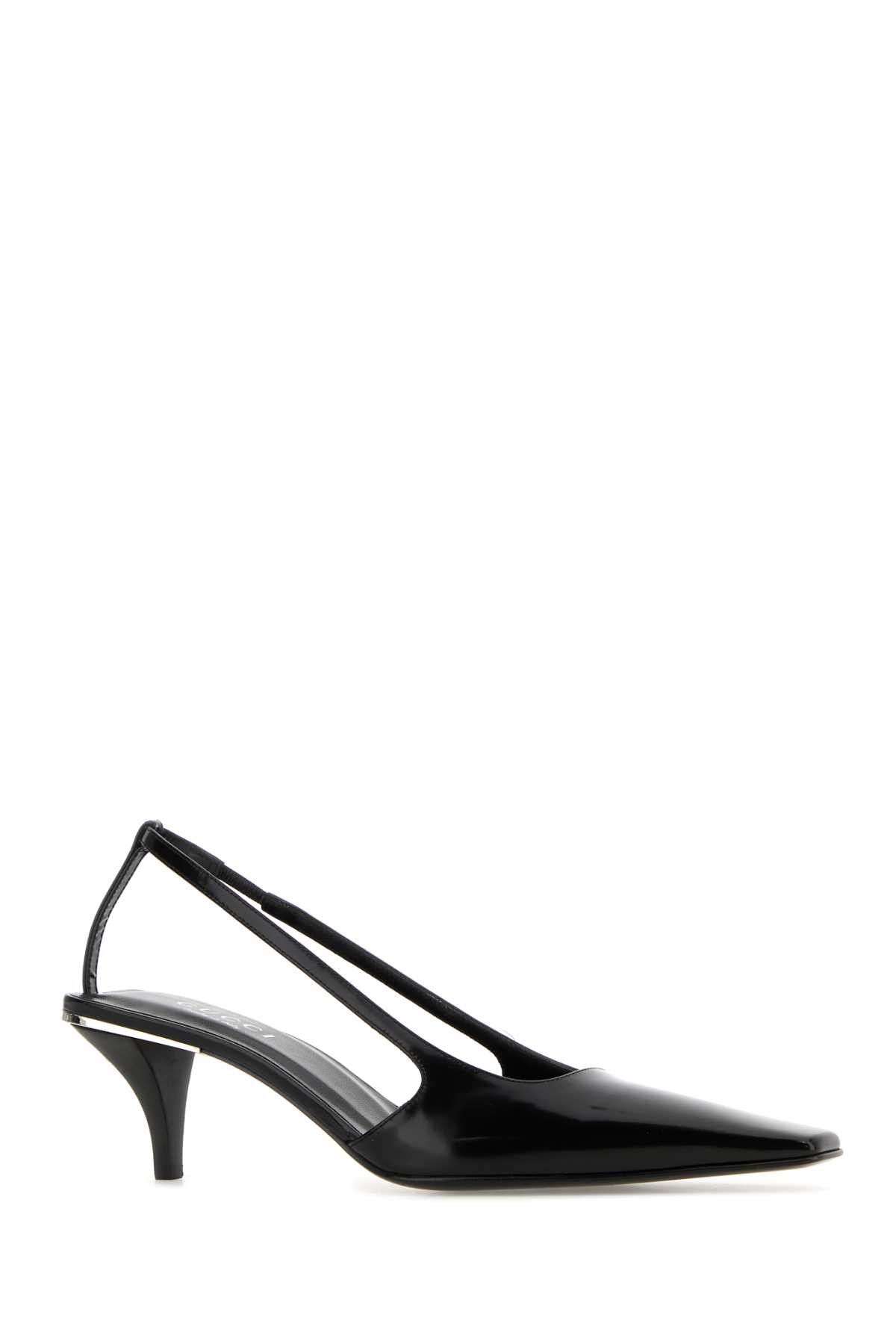 Gucci Black Leather Pumps Size US 8 / IT 38 - 2 Thumbnail