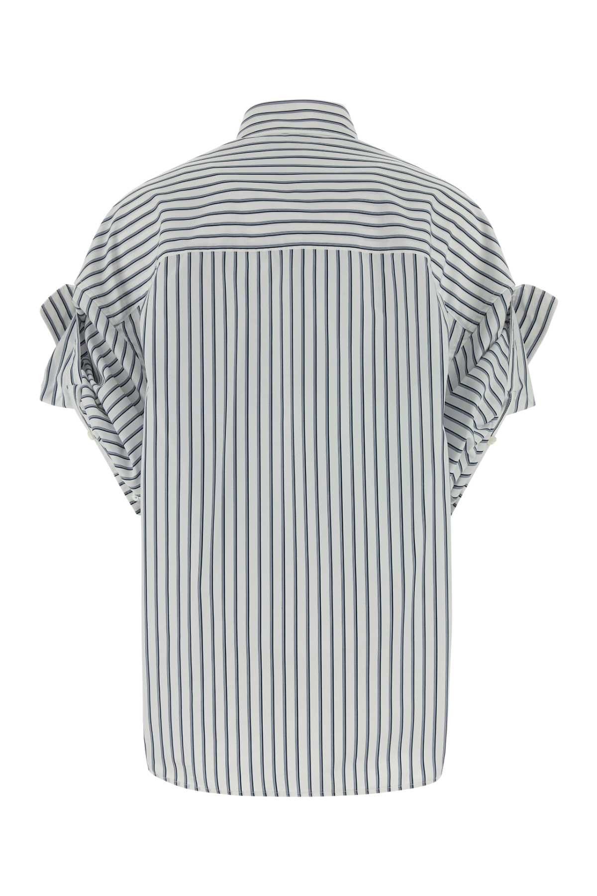 Balenciaga Embroidered Poplin Oversize Shirt Size S / US 4 / IT 40 - 2 Thumbnail