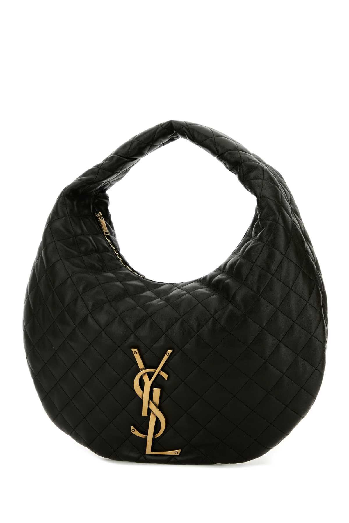Saint Laurent Paris Black Nappa Leather Icare Shoulder Bag Size ONE SIZE - 2 Thumbnail