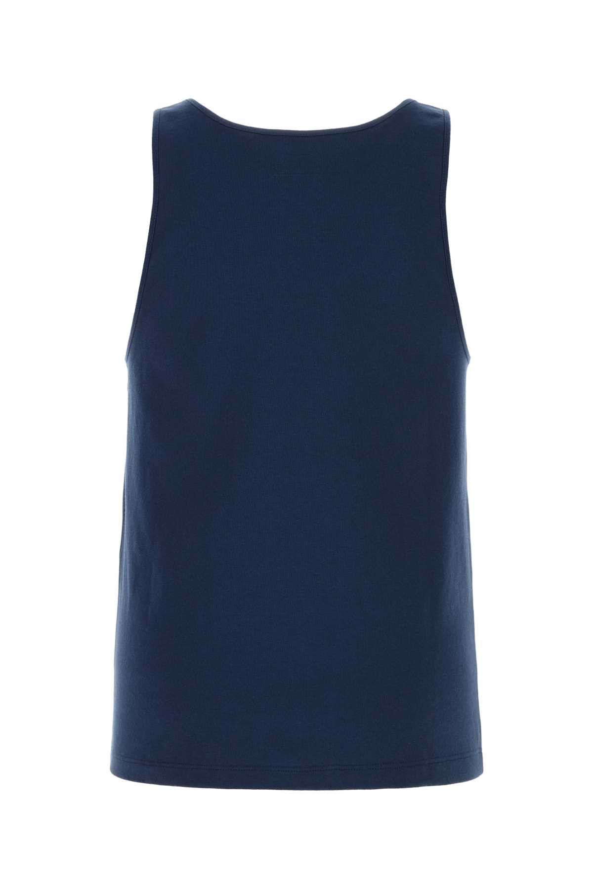 Saint Laurent Paris Blue Cotton Tank Top Size US M / EU 48-50 / 2 - 2 Thumbnail