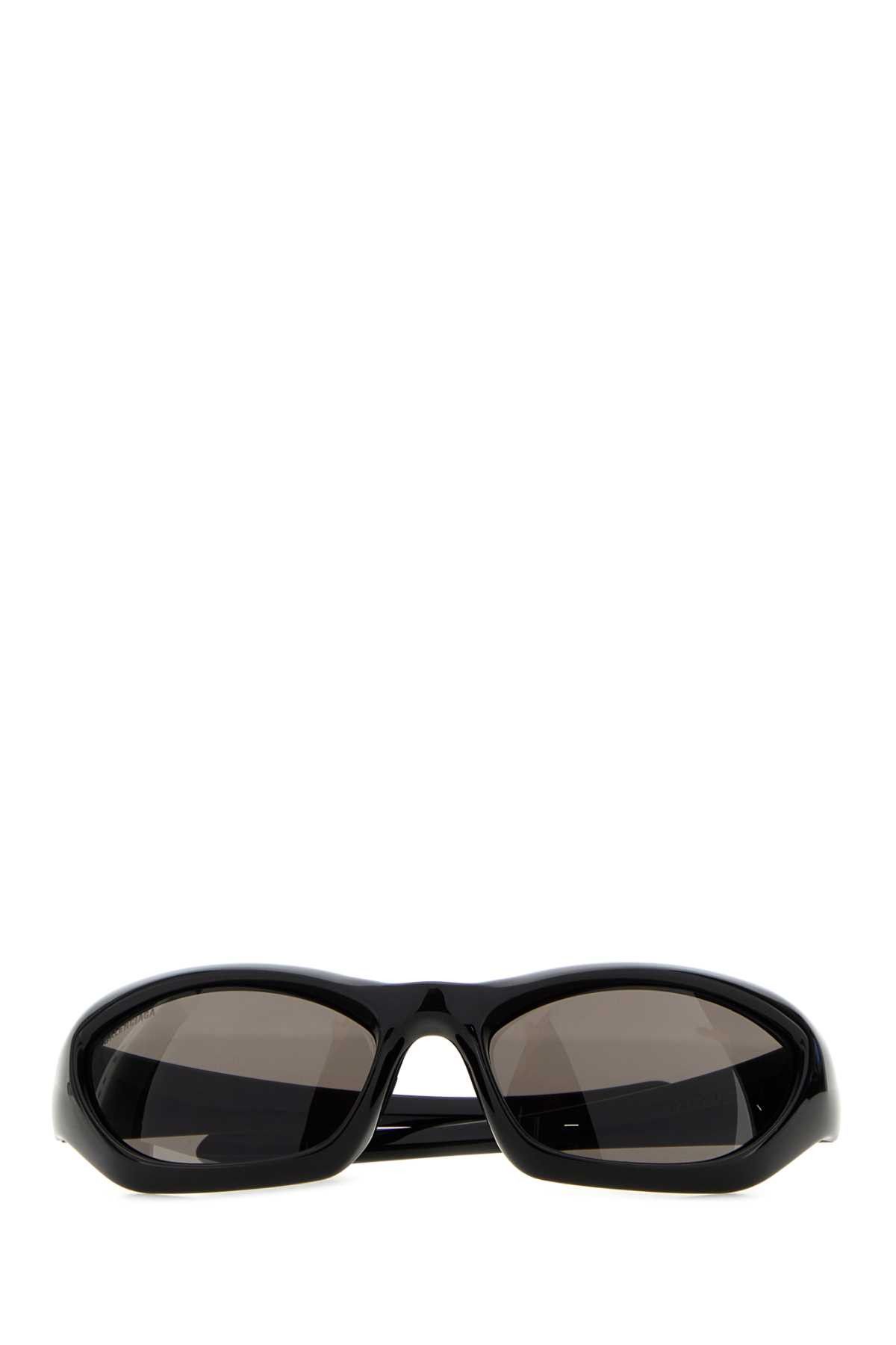Balenciaga Black Acetate Racer Sunglasses Size ONE SIZE - 2 Thumbnail