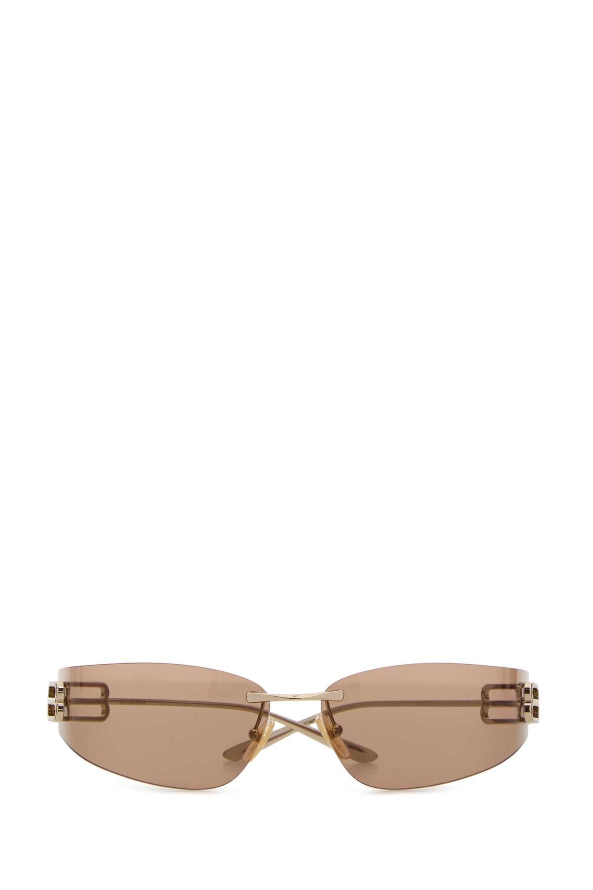 Balenciaga Gold Metal Gossip Sunglasses Size ONE SIZE - 2 Thumbnail