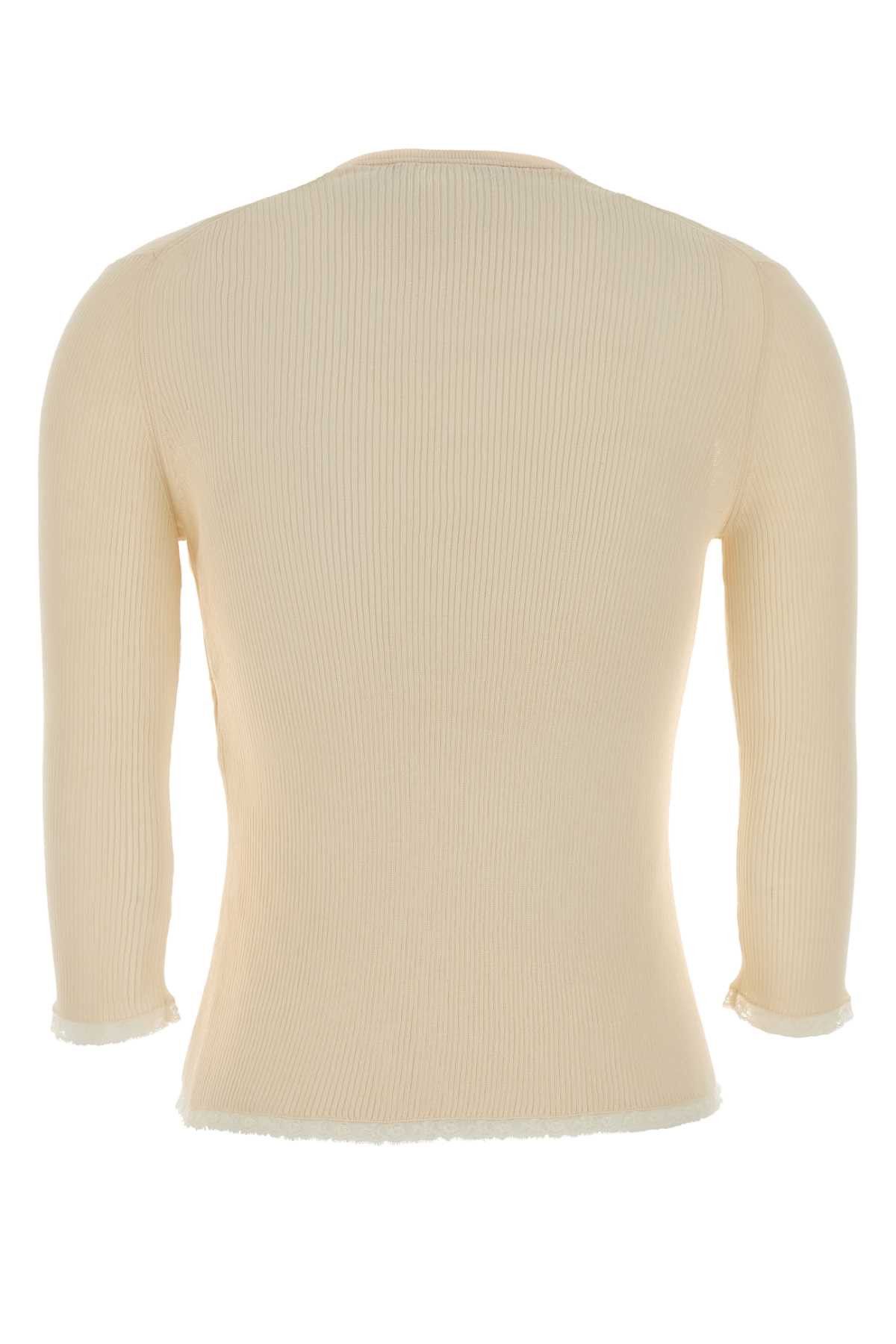 Gucci Cream Cotton Cardigan Size M / US 6-8 / IT 42-44 - 2 Thumbnail