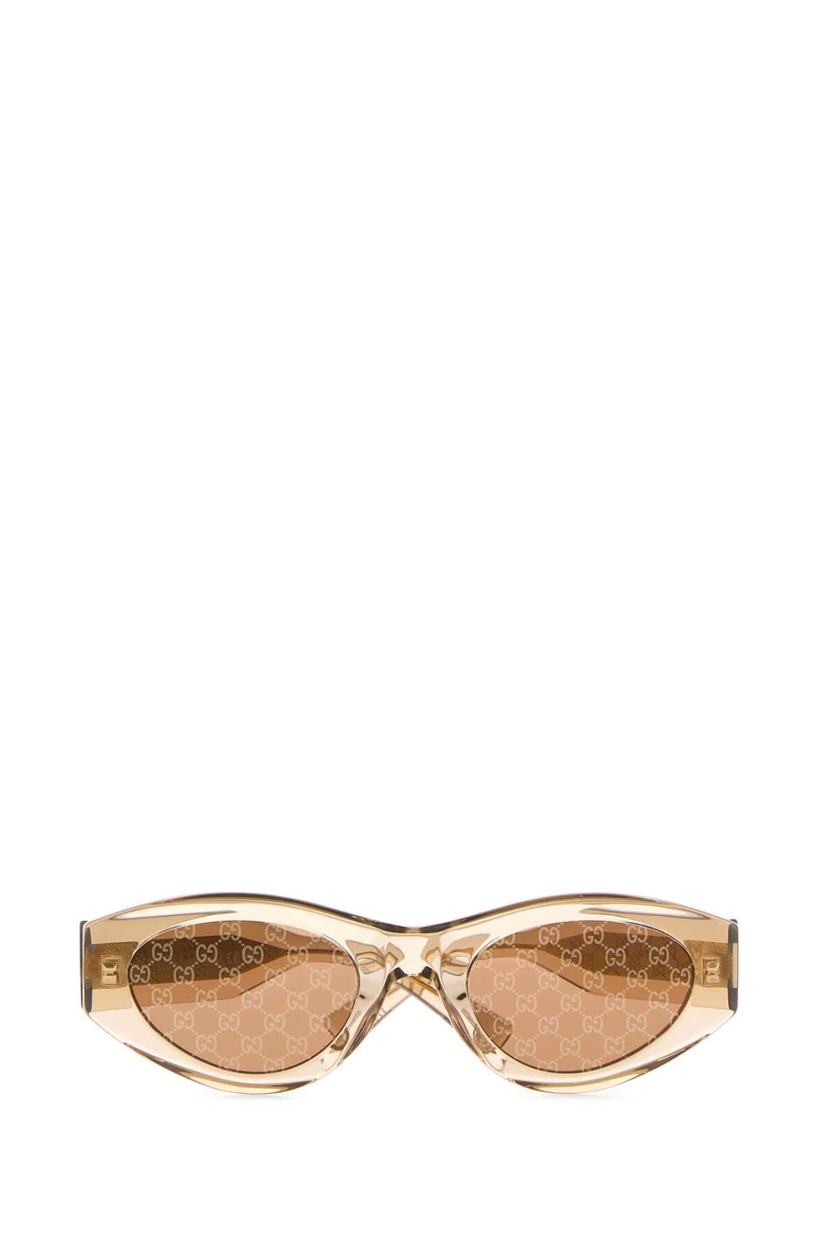 Gucci Beige Acetate Sunglasses Size ONE SIZE - 2 Thumbnail