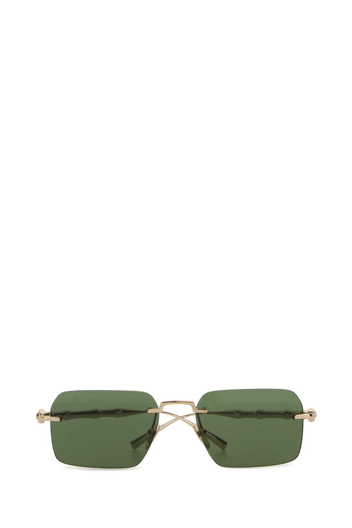 Gucci Gold Metal Sunglasses Size ONE SIZE - 2 Thumbnail