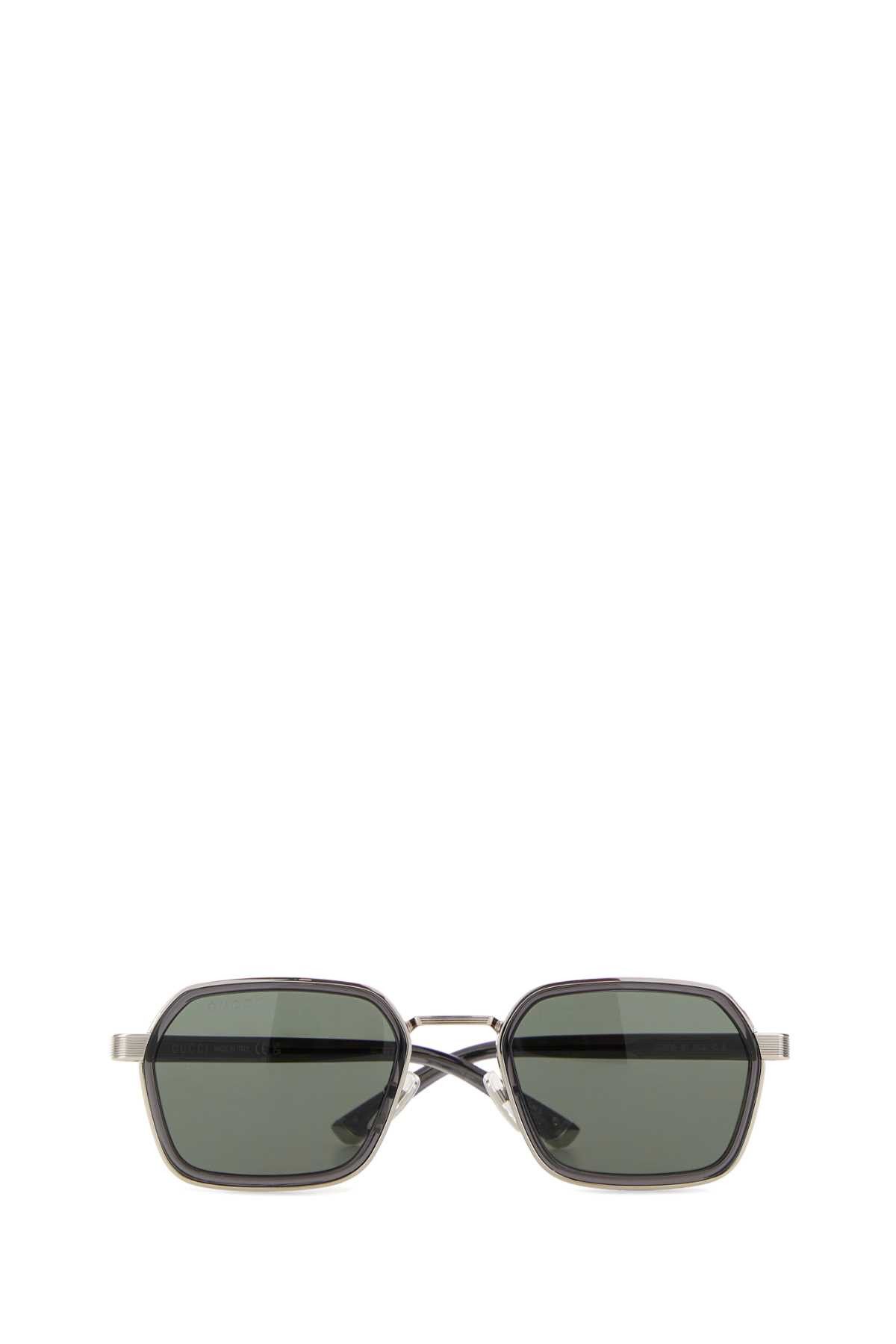 Gucci Silver Metal Sunglasses Size ONE SIZE - 2 Thumbnail