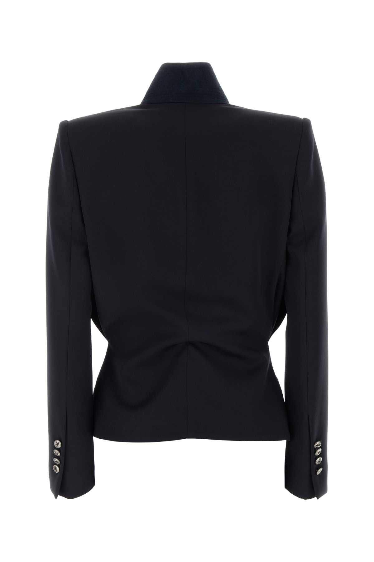 Alexander McQueen Navy Blue Wool Blazer Size S / US 4 / IT 40 - 2 Thumbnail