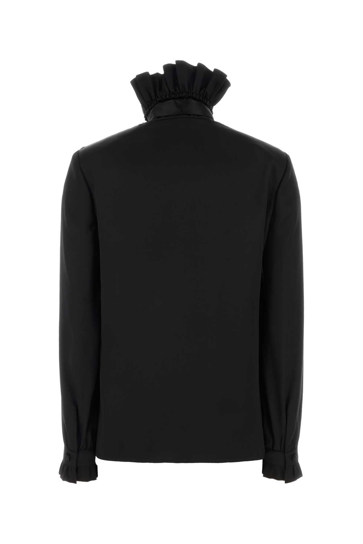 Gucci Black Silk Shirt Size S / US 4 / IT 40 - 2 Thumbnail
