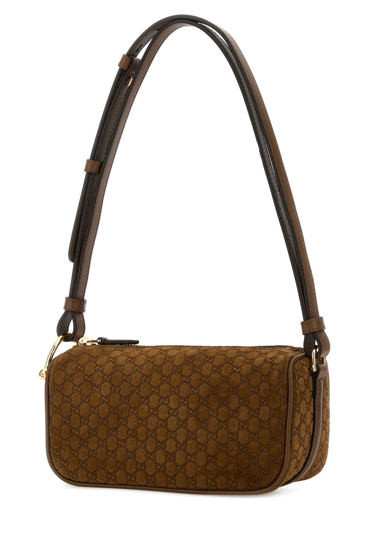 Gucci Brown Suede Shoulder Bag Size ONE SIZE - 2 Thumbnail