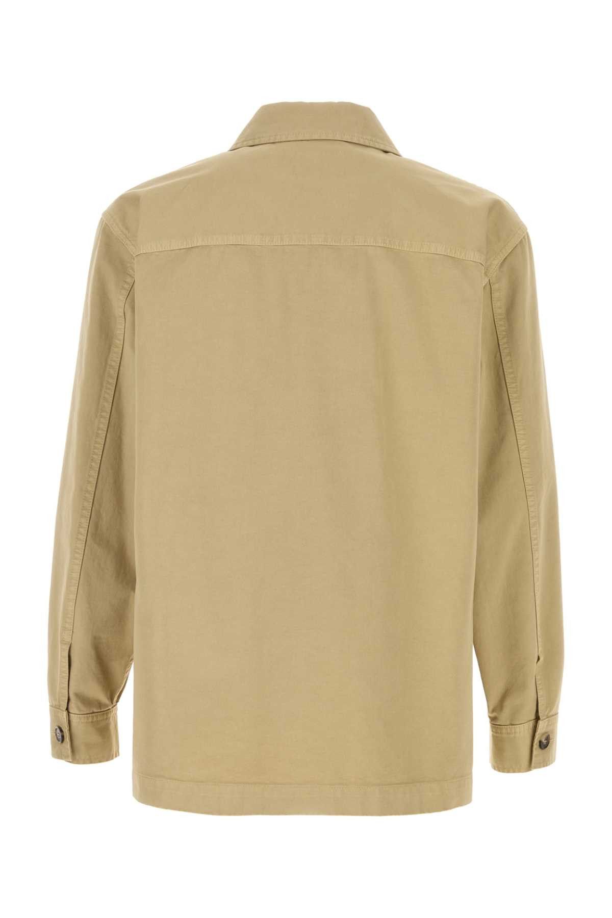 Saint Laurent Paris Beige Cotton Shirt Size US L / EU 52-54 / 3 - 2 Thumbnail
