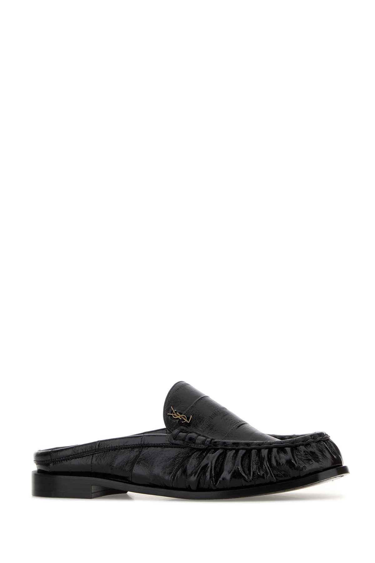 Saint Laurent Paris Black Leather Le Loafers Slippers Size US 9.5 / EU 42-43 - 2 Thumbnail